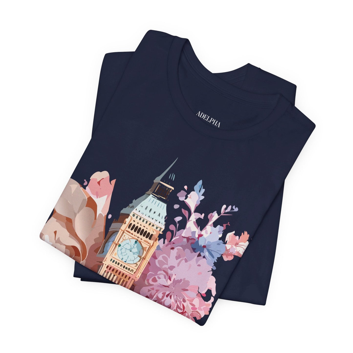 Adelpha Unisex London Tour Graphic Tee With Vintage Inspired Artwork Short Sleeve