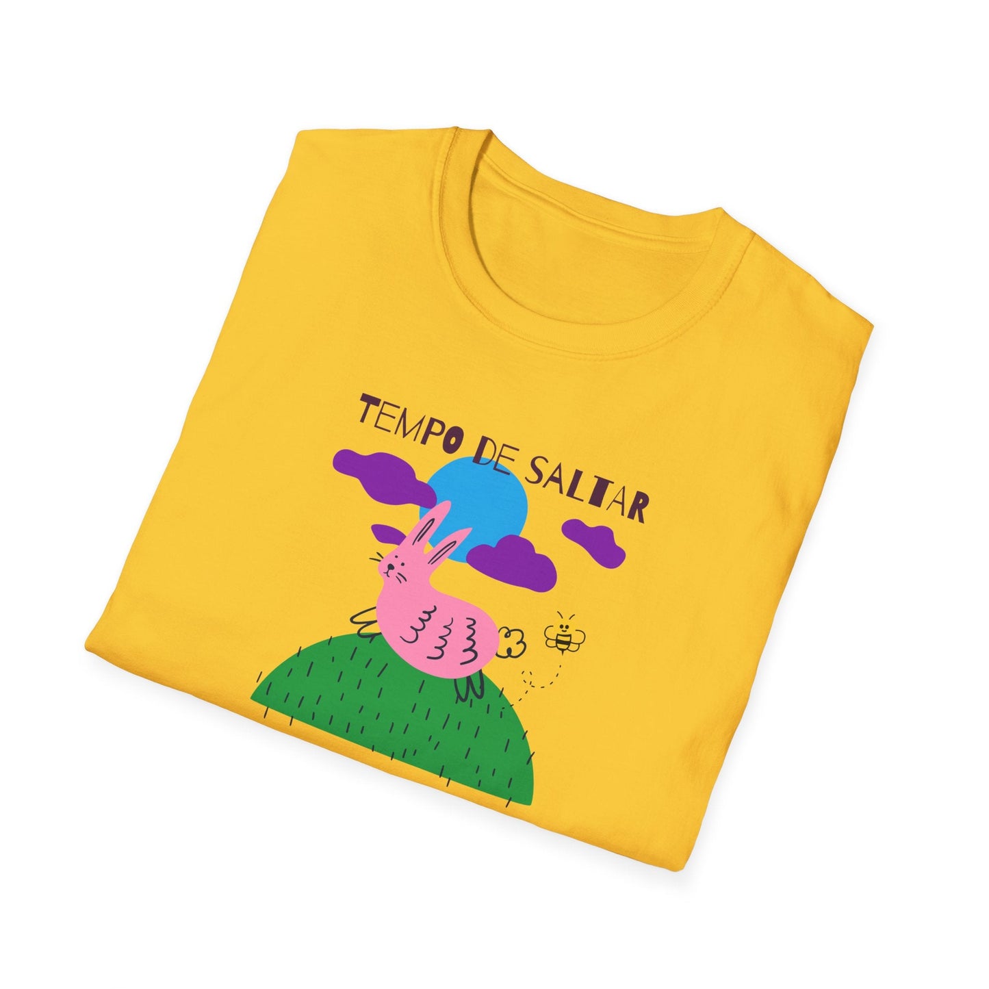 Funny Easter T Shirt Unisex Softstyle 64000 Art Design With Easter Prints 100 Percent Ring Spun Cotton