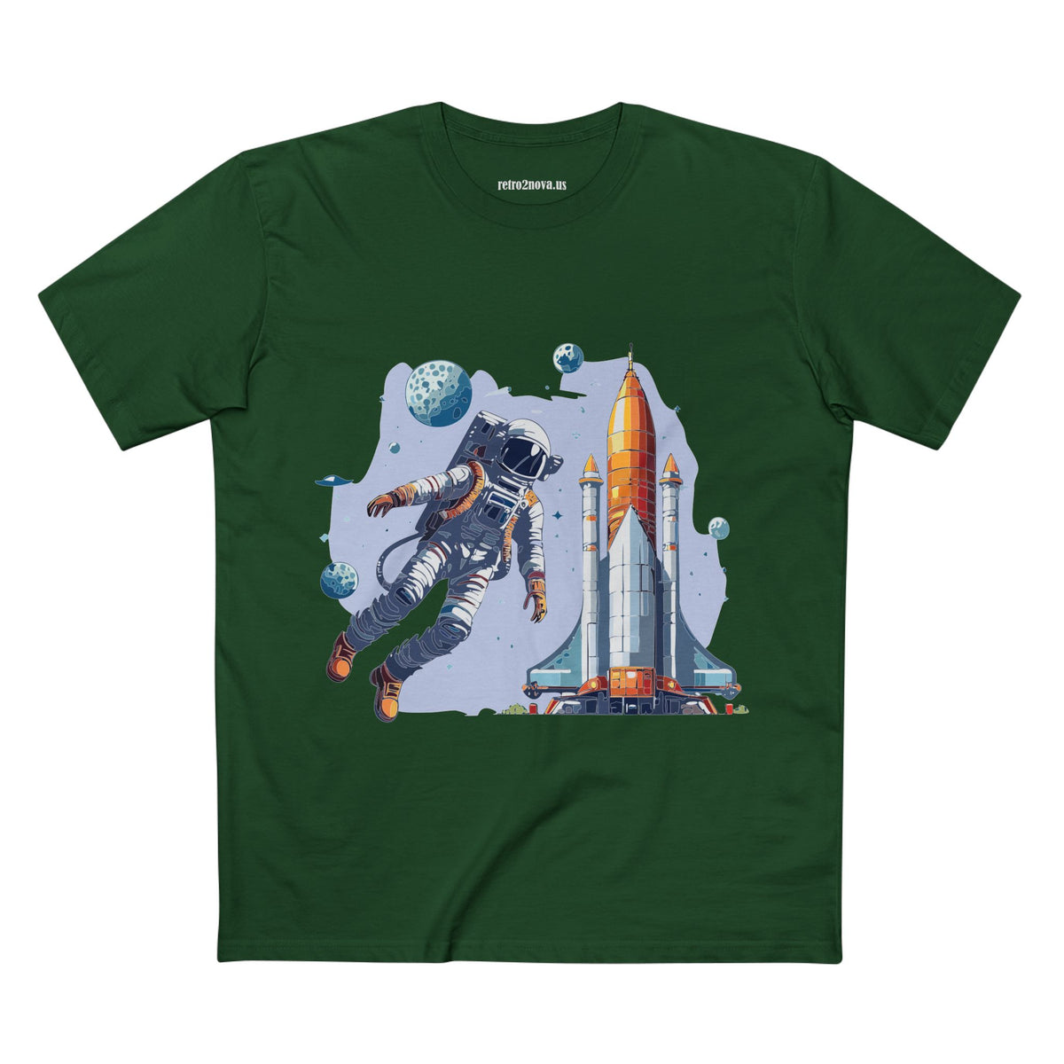Cosmos Astronaut Graphic Tee Staple Unisex 100 Cotton Tee Shirt - CS-15