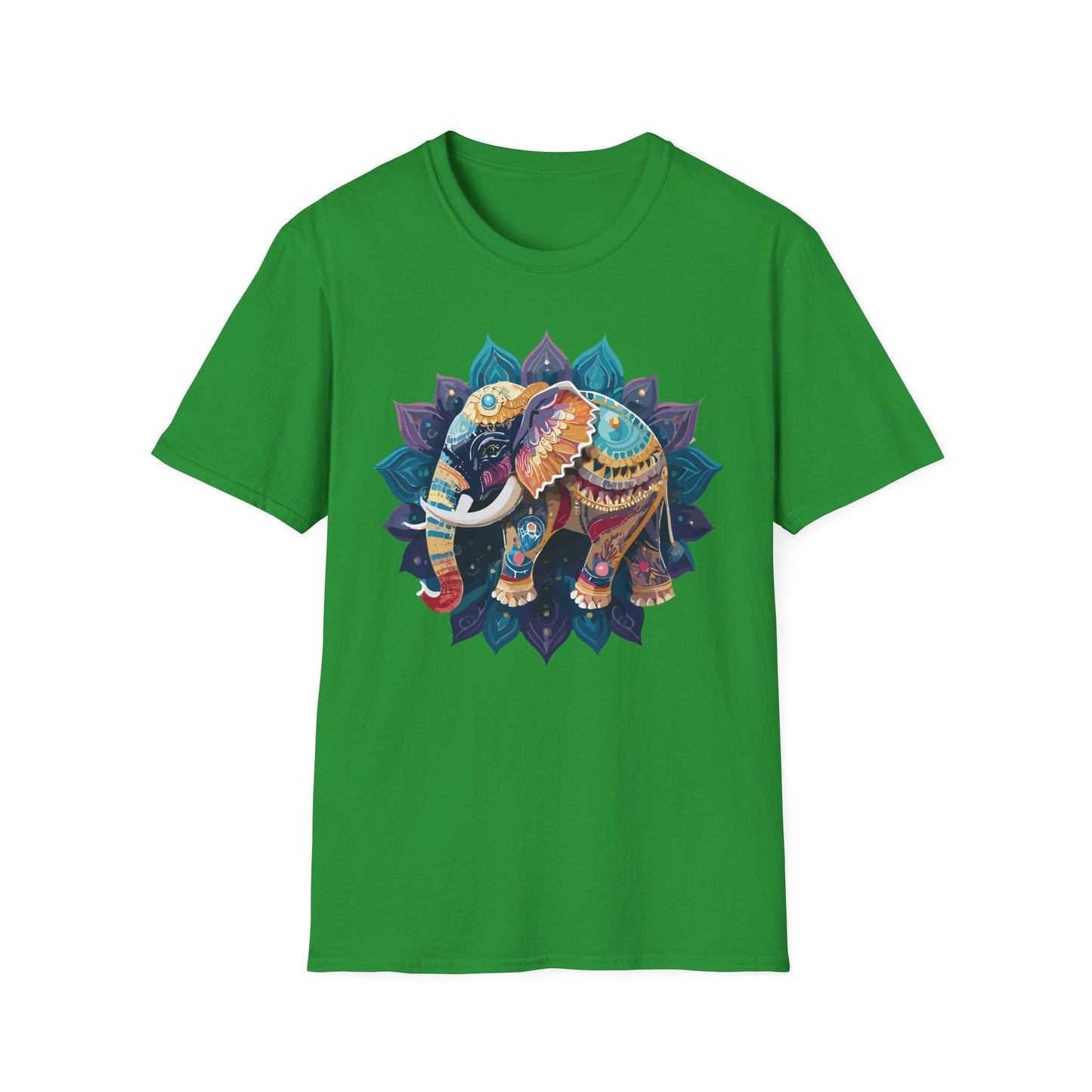 Elephant T Shirt Unisex Softstyle Cotton Tee Gildan 64000 Comfortable Everyday Wear
