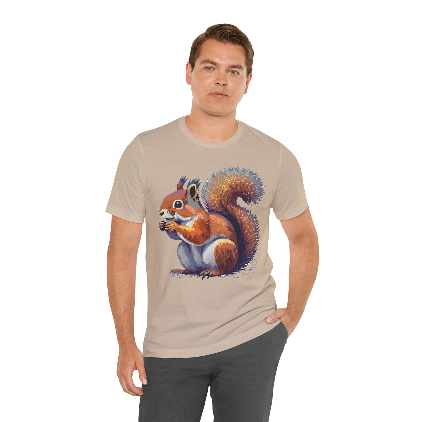 Unisex Animal Print Tee Shirt With Wild Animals Artwork Gildan Softstyle 64000 Cotton