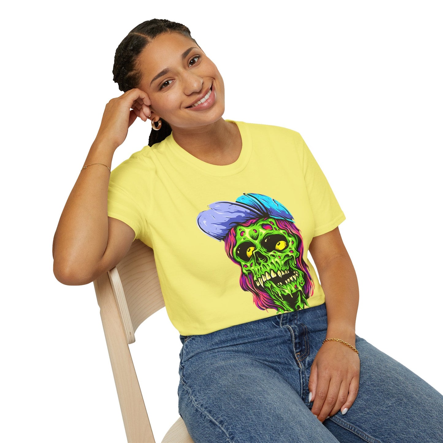Skull Graphic Unisex Cotton T-shirt with Skeleton Artwork Design 27