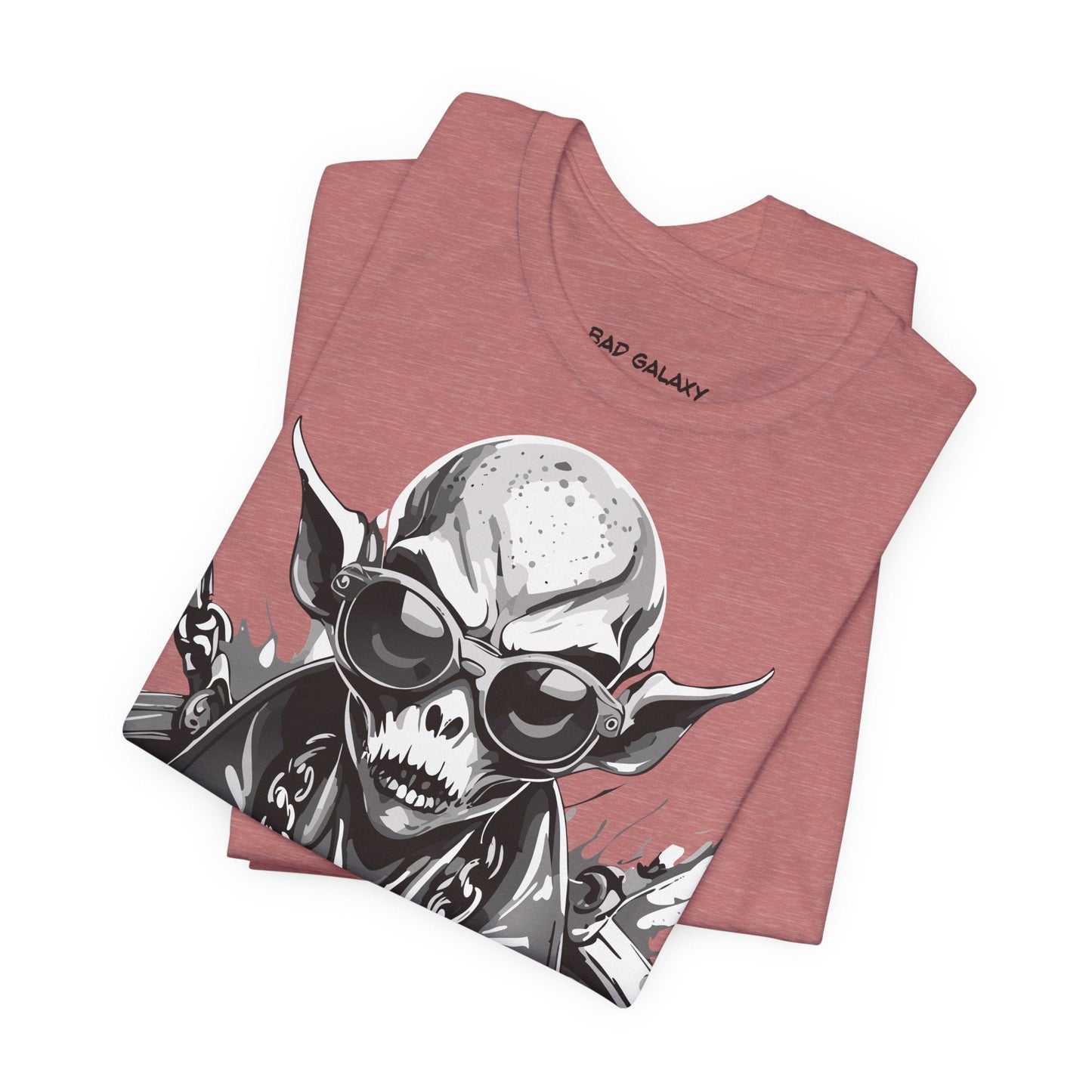 Alien Tee Shirt From Bad Galaxy Made To Order 100 Percent Cotton Eco Friendly Inks Free Shipping