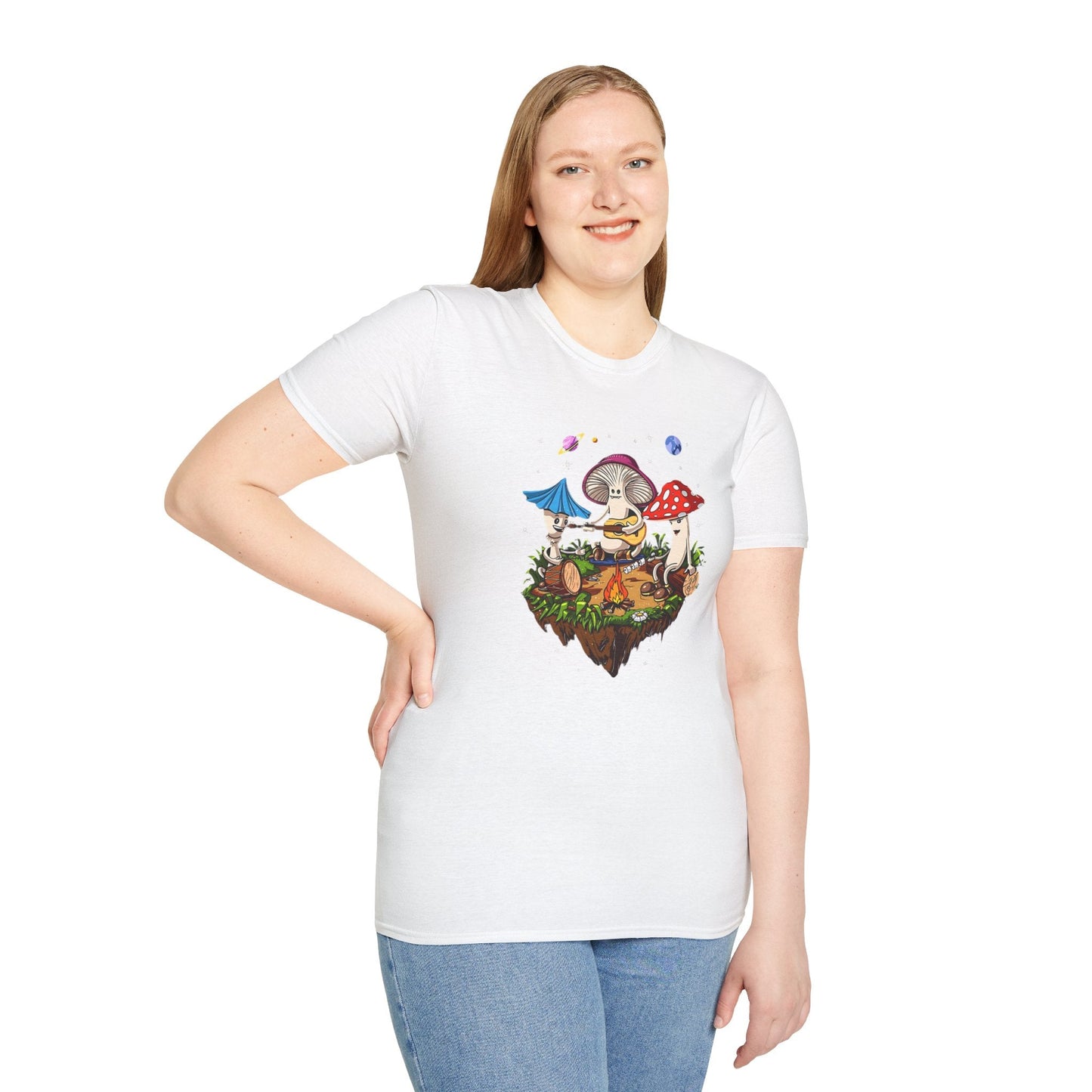 Mashroom Tee Shirt Unisex Funny Mashroom Design Gildan Softstyle 64000 Tee Softstyle Comfort