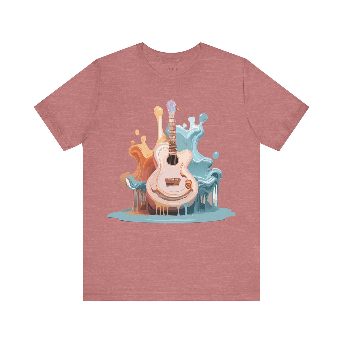 Music Graphic Unisex Cotton Bella+Canvas Tee with Art Design m155