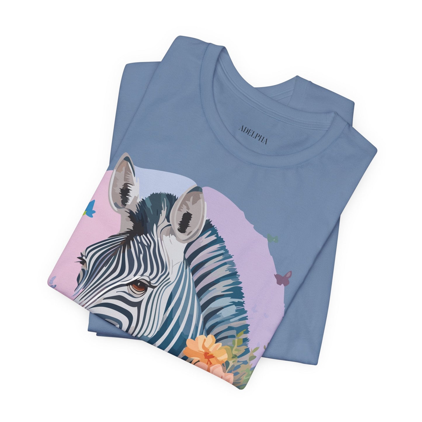 Zebra Graphic Unisex 100 Cotton Vintage Animal Art T-Shirt 3
