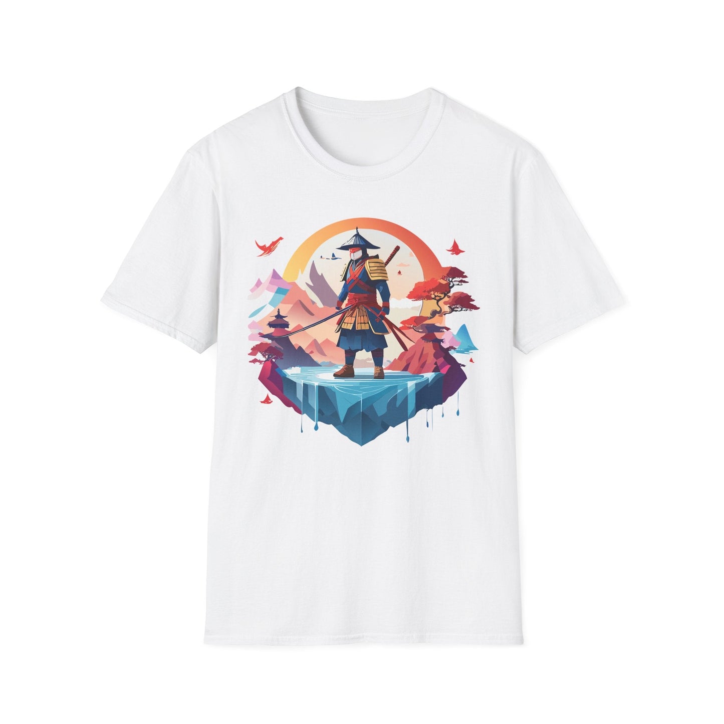 Samurai Shirt Unisex Softstyle Tee 100 Percent Ring Spun Cotton Short Sleeve T Shirt Comfort Fit