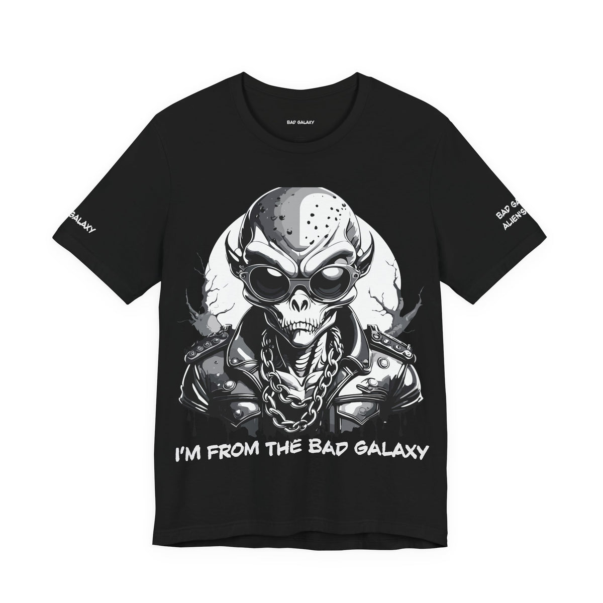 Alien Graphic Unisex Cotton Bella+Canvas Tee with Art Design b70
