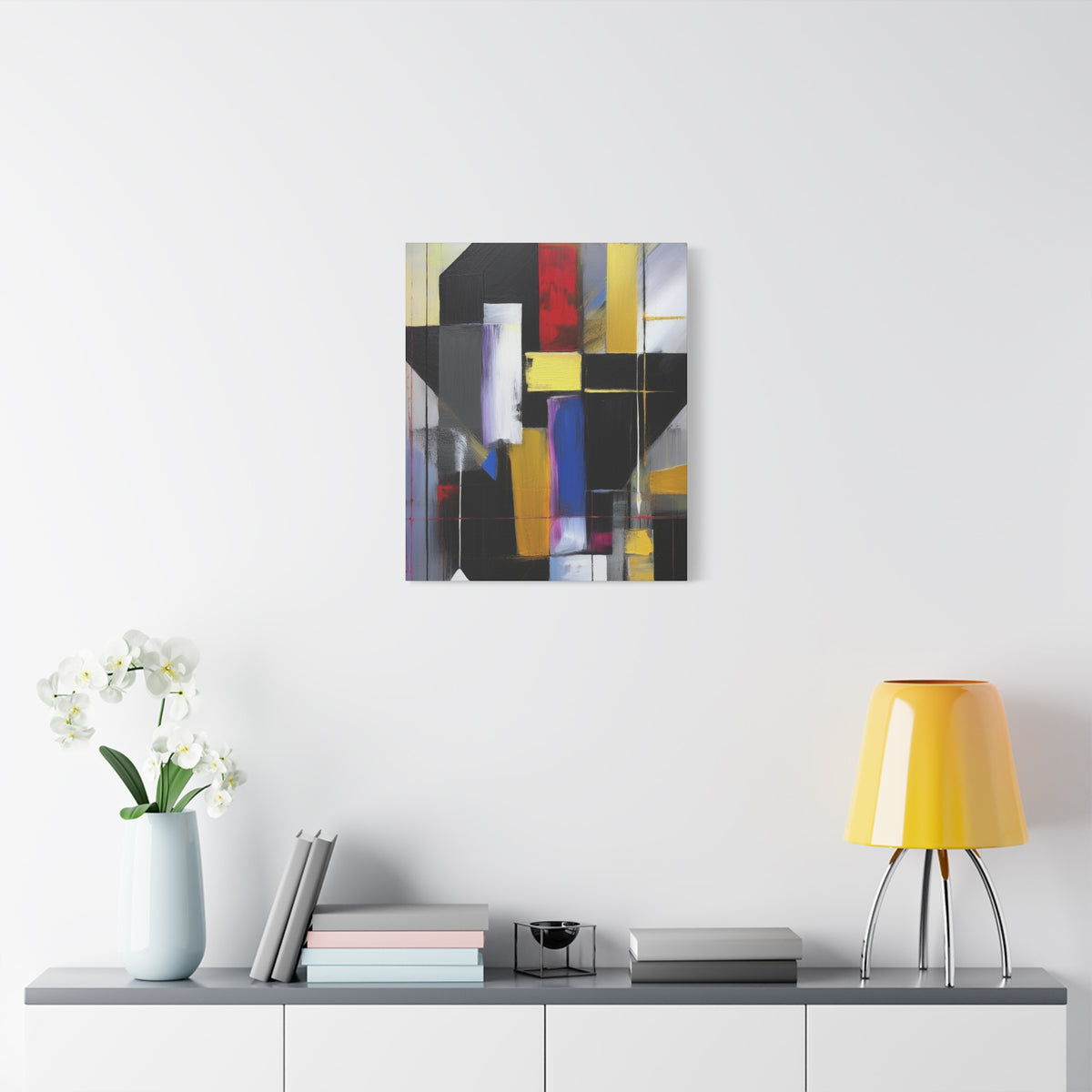 Abstract Geometric Painting Print Canvas 20x24,20x30,24x30 24x32,24x36,30x40 32x48,36x48,40x60 Pine-Wood Inner Frame ABS-36