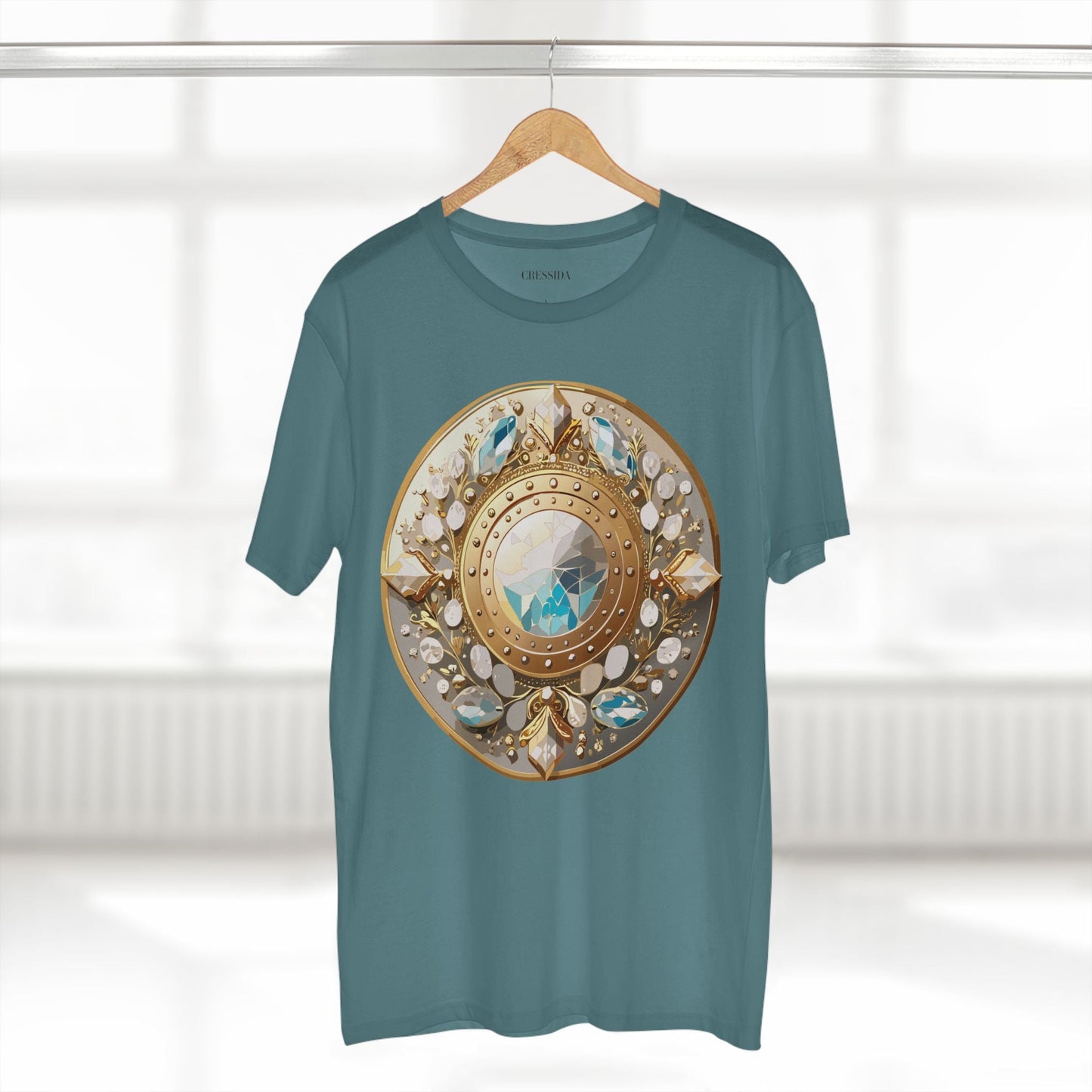 Medallion Graphic T-Shirt Unisex 100 Cotton With Gold Art Design Medal Tee 19