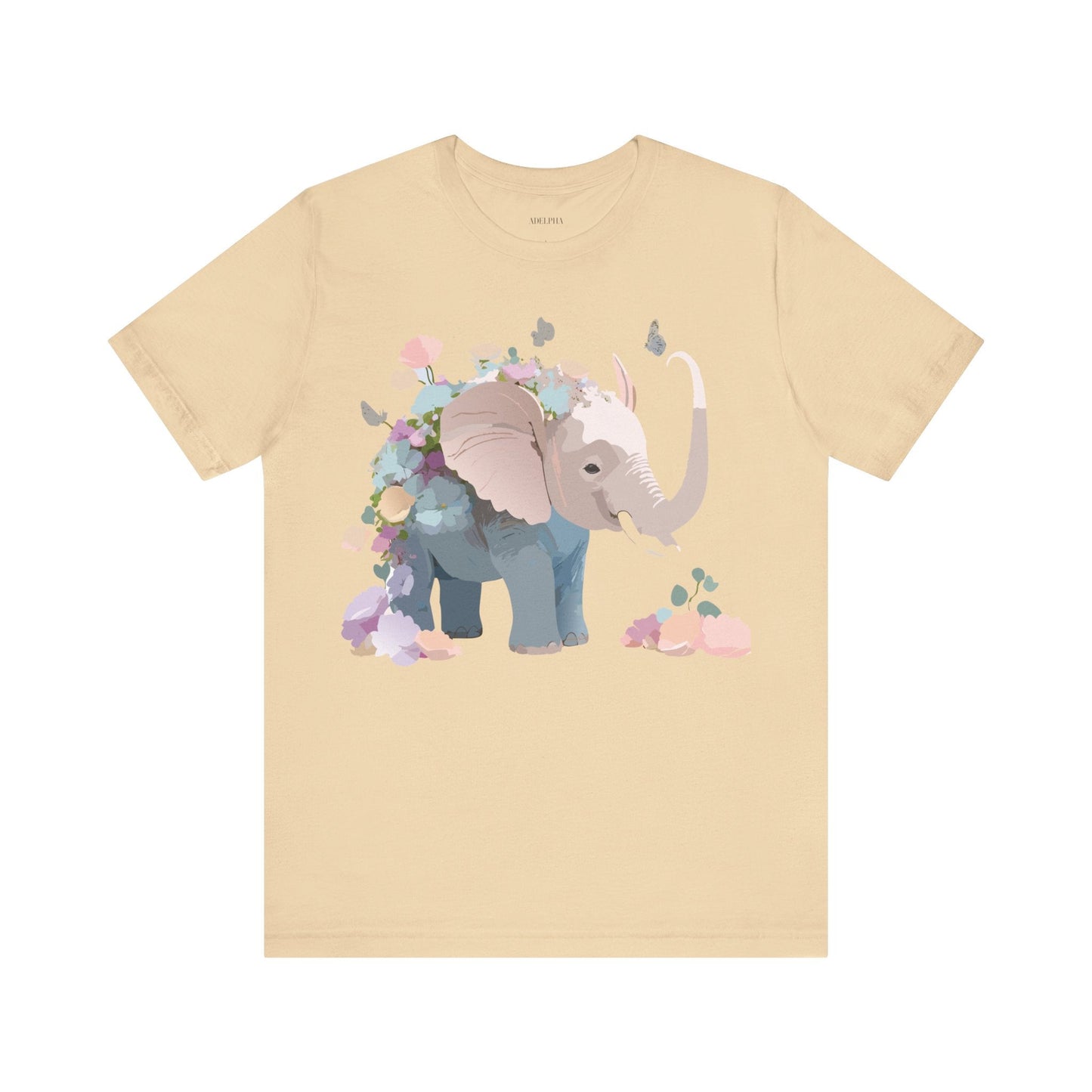 Elephant Graphic Tee Unisex Jersey Short Sleeve Art Design Adelpha Premium Vintage Inspired