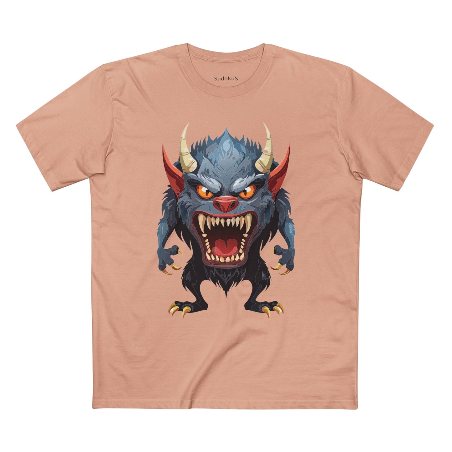 Cartoon Monsters Graphic Unisex 100 Cotton Staple Tee 10