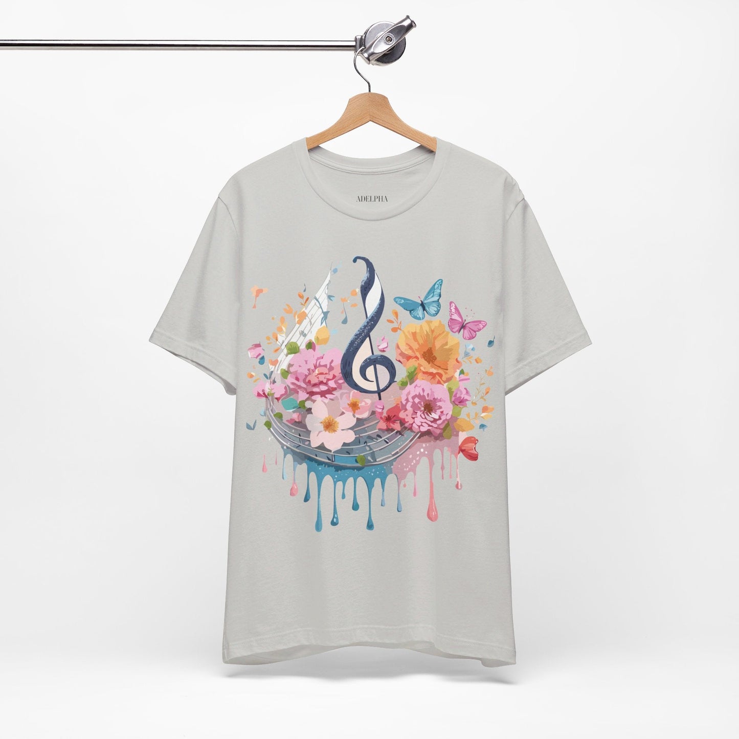 Adelpha Graphic T Shirt Unisex Jersey Short Sleeve Vintage Inspired Artwork Music Tee