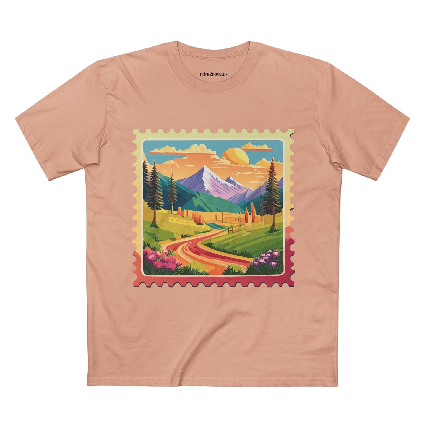Stamp Shirt Postage Stamp Tee Unisex Premium Cotton With Original Art Design Retro2Nova