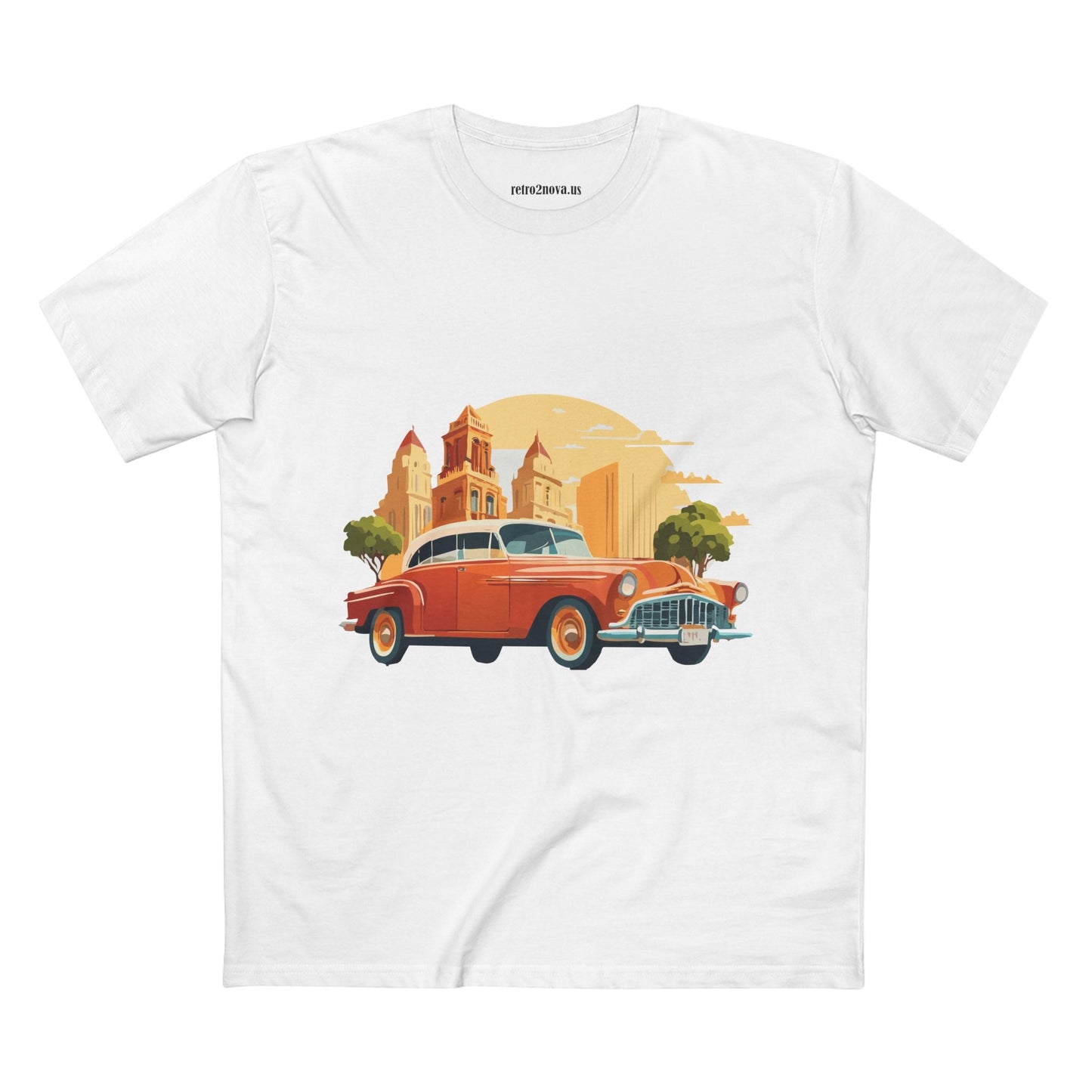 Retro Car Shirts Vintage Car Shirts RC21 Unisex Premium Cotton Tee With Original Art