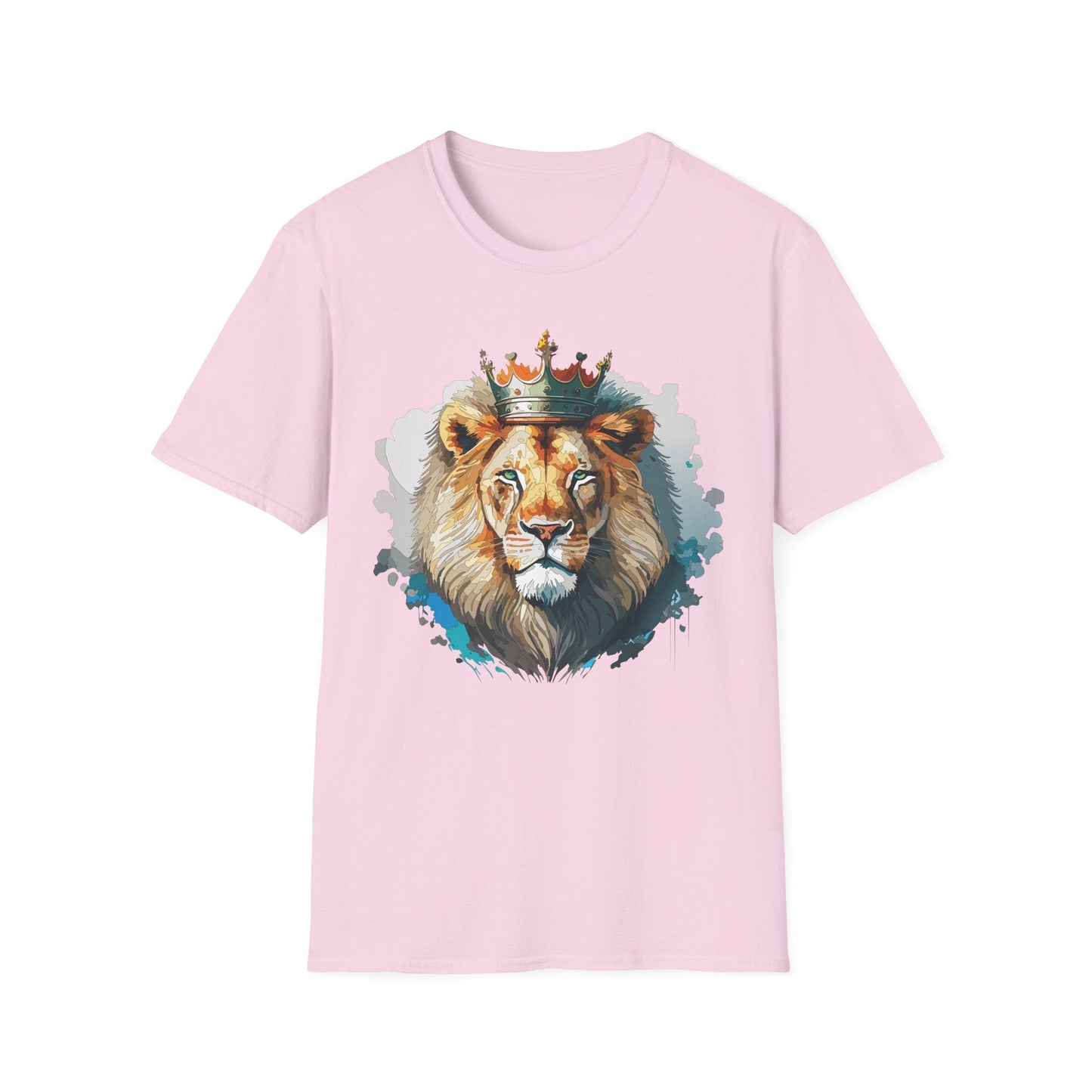 Lion Shirt Unisex Animal Tee Softstyle 64000 100 Percent Ring Spun Cotton