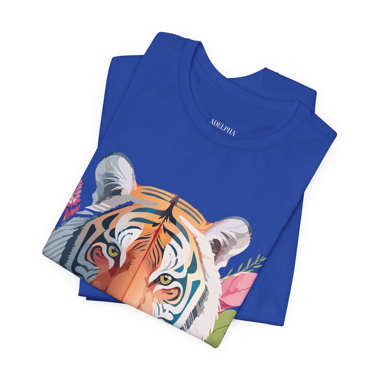 Tiger Graphic Unisex 100 Cotton Vintage Art with Animal Tee 13