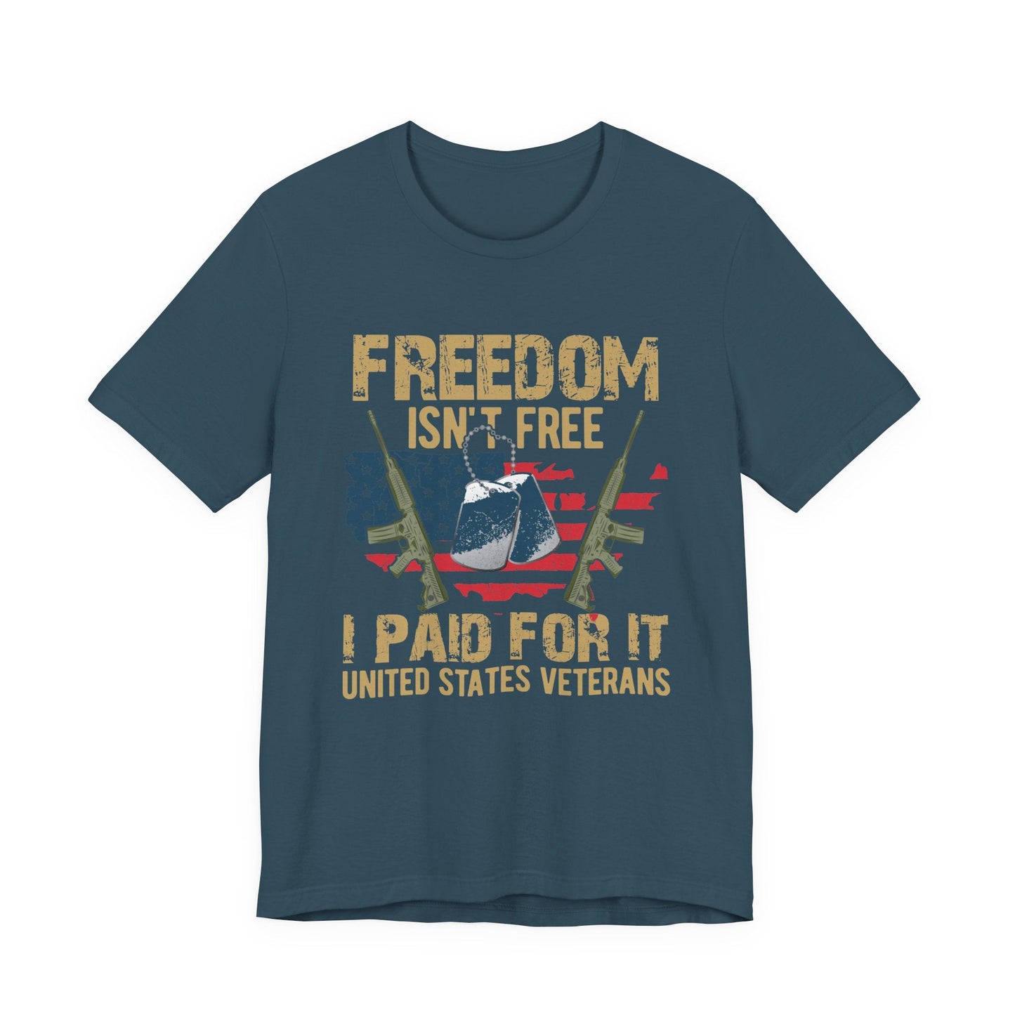 Army Veteran Patriotic Graphic Design Unisex Cotton T-Shirt v19