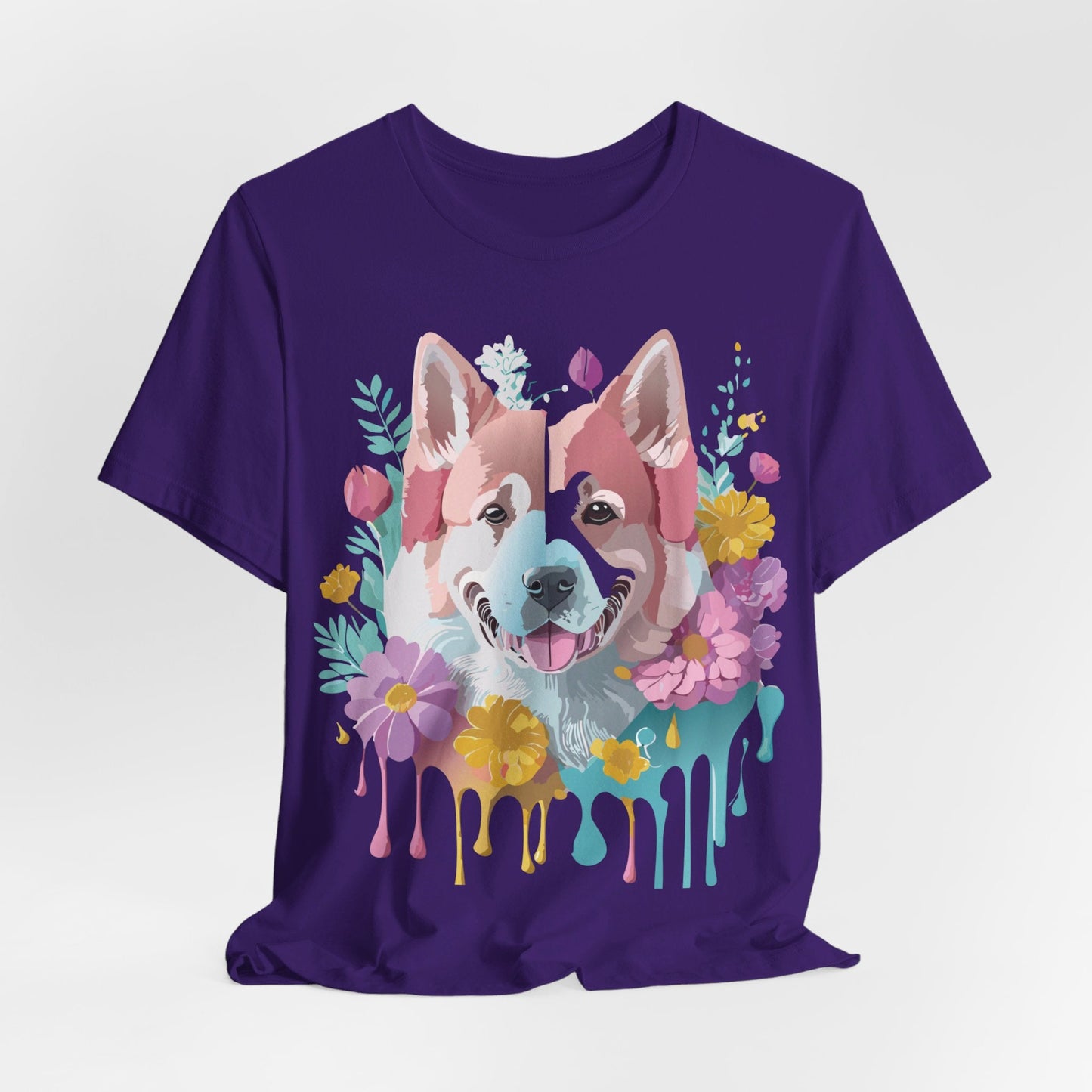 Dog Shirt Graphic Tee Unisex Short Sleeve Adelpha Art Design Vintage Inspired Artwork Edition