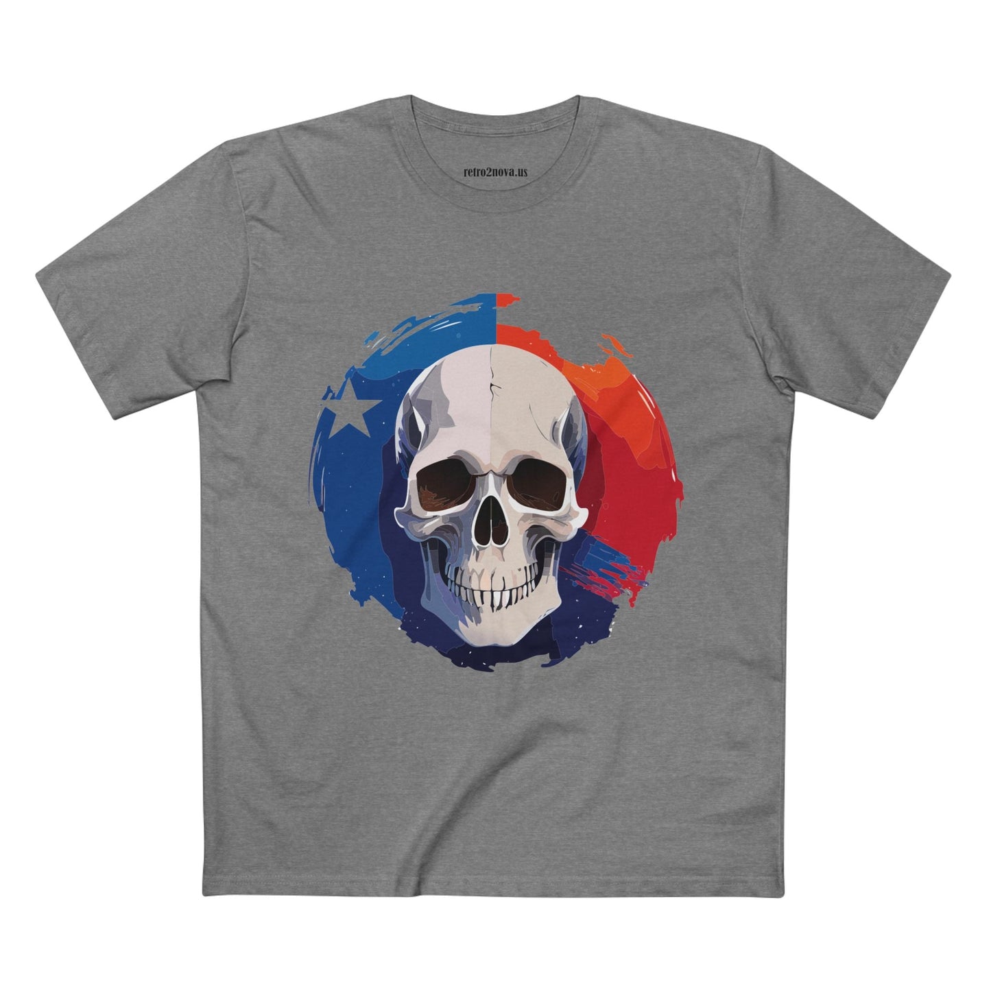 Skull Skeleton Shirt Unisex Premium Cotton Tee With Original Art Design Retro2Nova
