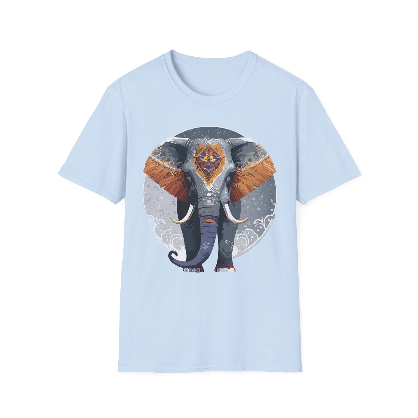 Elephant T Shirt Unisex Short Sleeve Tee SoftStyle Gildan 64000 One Hundred Percent Cotton