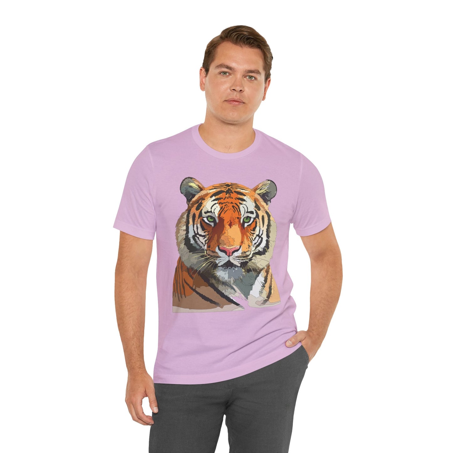 Unisex Animal Graphic Tee Shirt With Wildlife Art Design For Everyday Comfort Gildan 64000