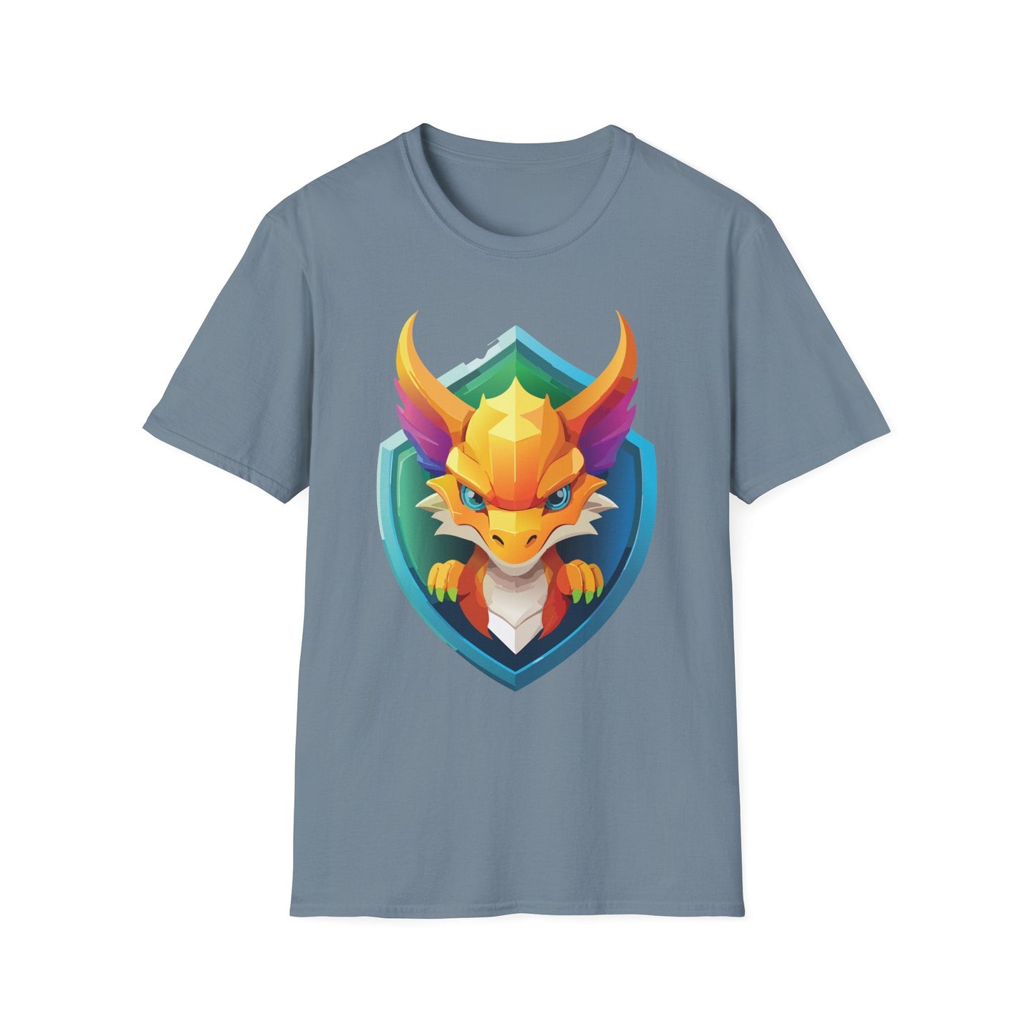 Dragon T Shirt Unisex Dragon Graphic Tee With Animal Design Soft Cotton Gildan Softstyle 64000