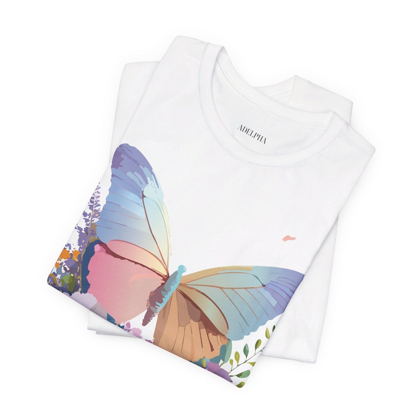 Butterfly Graphic Tee Unisex Vintage Inspired Art Design by Adelpha