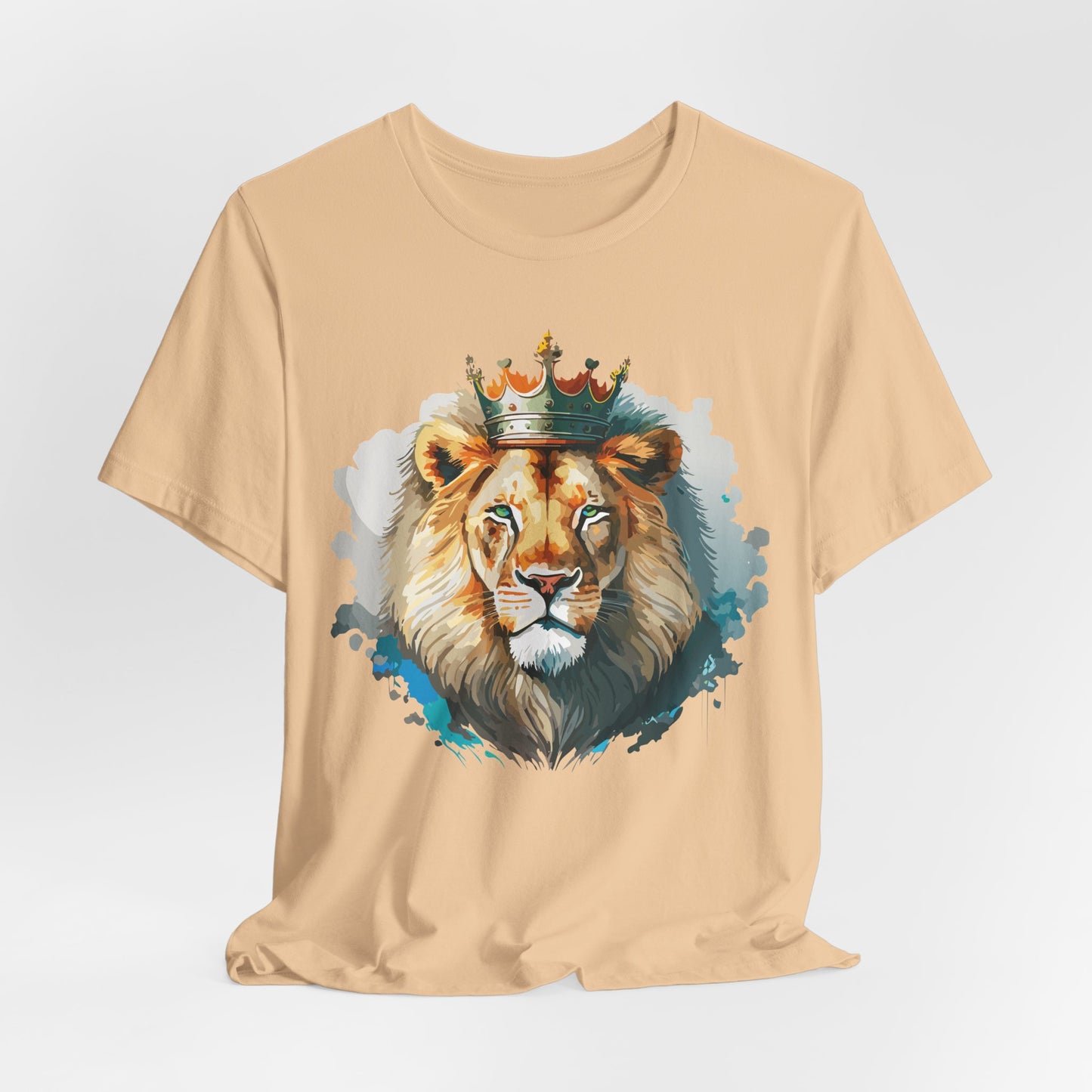 Lion Shirt, Animal Shirt, T-Shirt with Lion, Art Design Tee, Animal Tees, Safari T-Shirt, Crown Tee 13