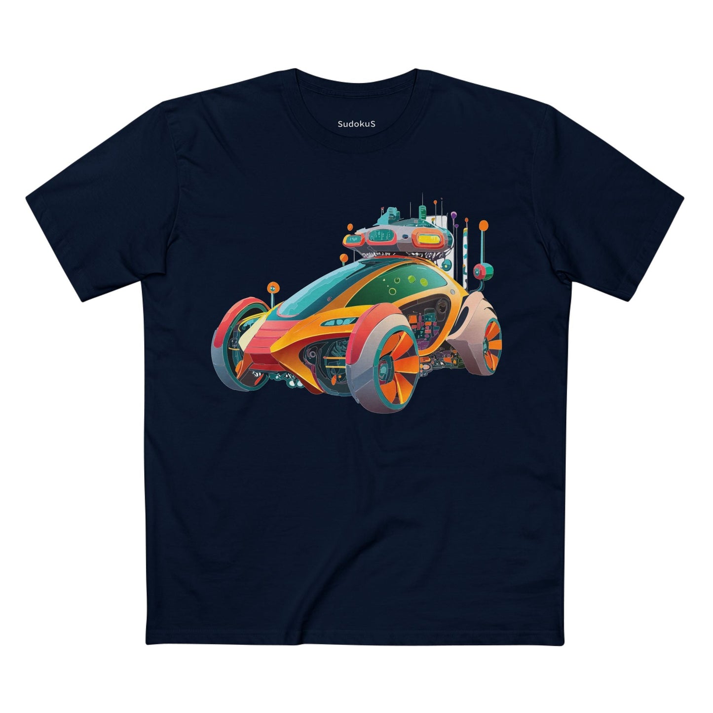 Car Graphic Unisex 100 Cotton Staple Tee 24