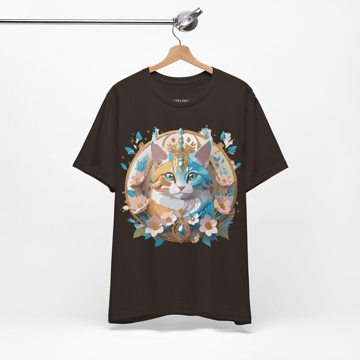 Medallion Graphic Unisex Cotton Bella+Canvas Tee with Art Design d65