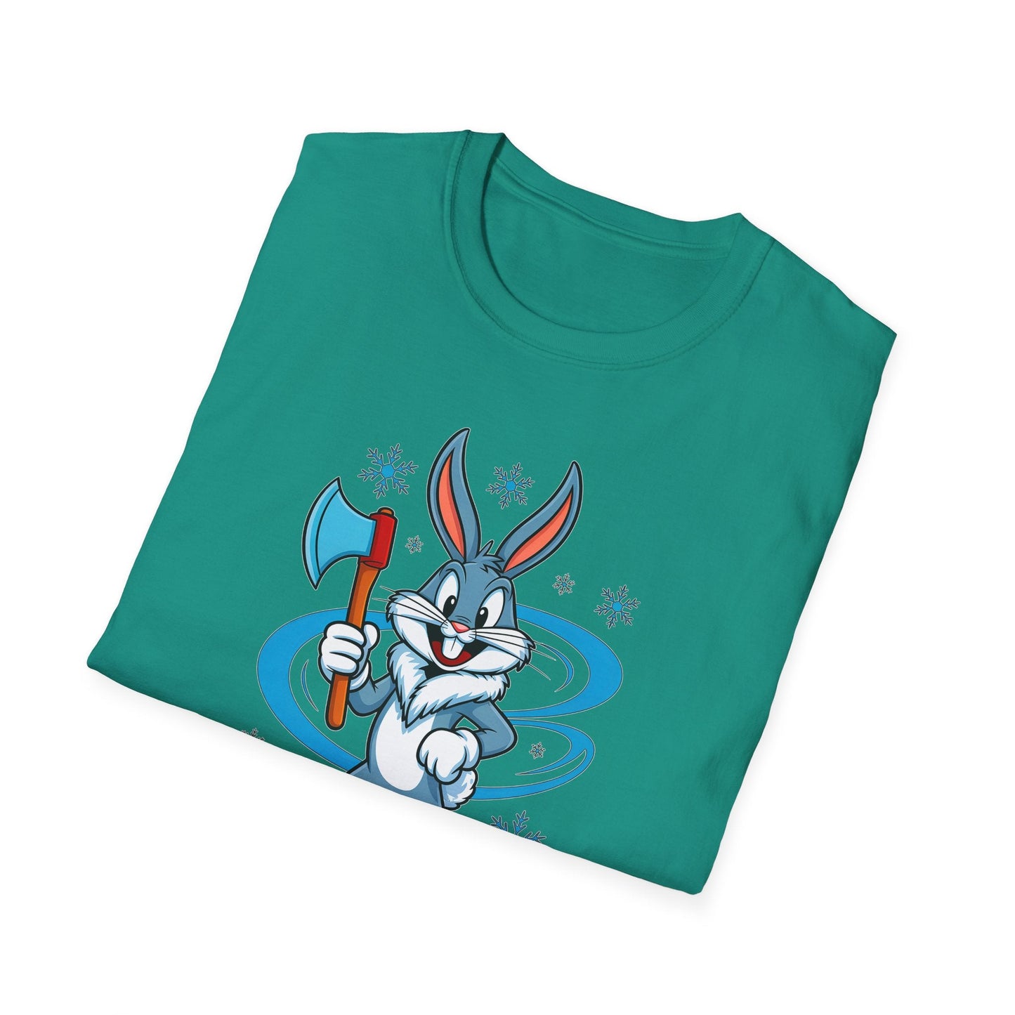 Cartoon Bunny Graphic Unisex Cotton Animal Animation Artwork Design Tee 26