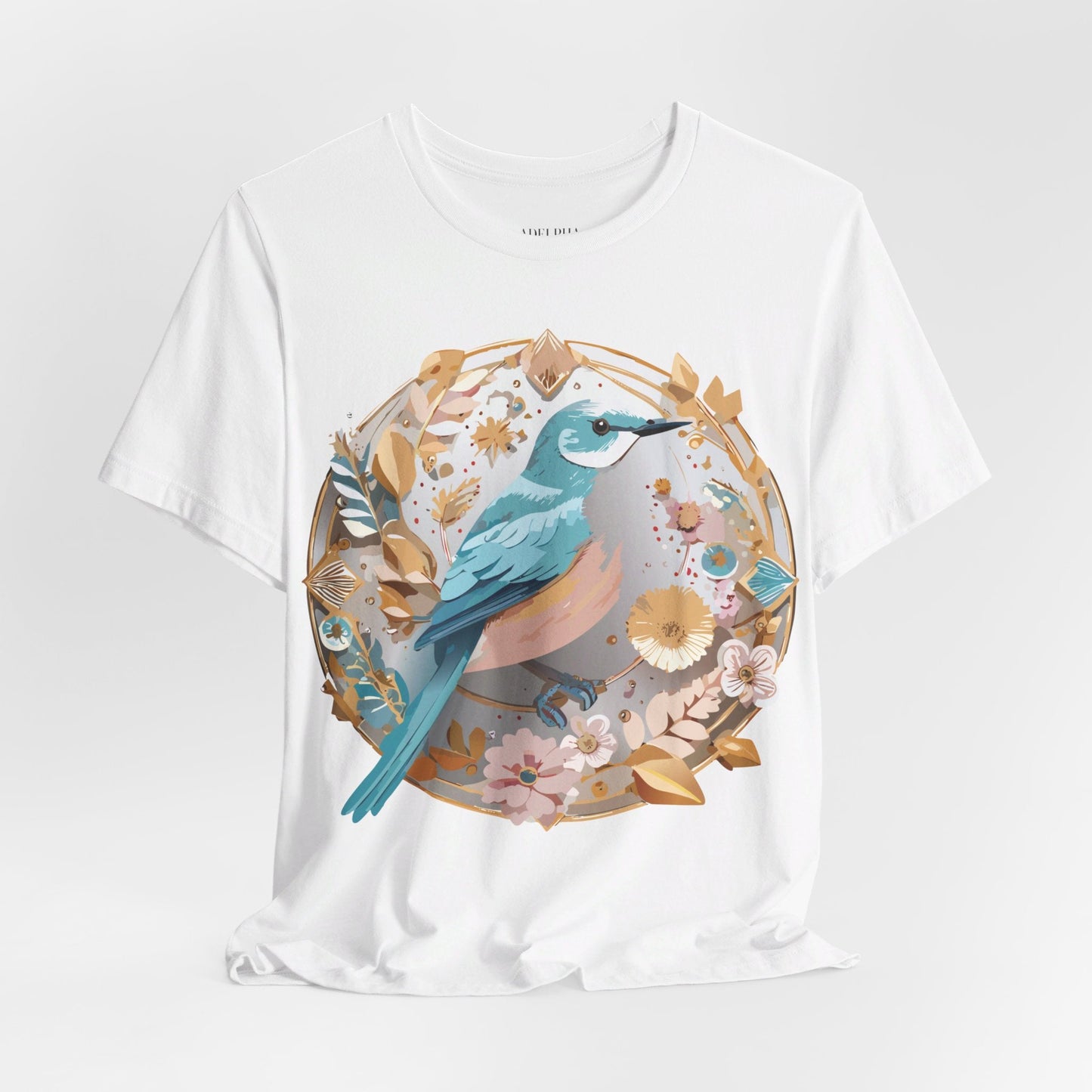 Medallion Graphic Unisex 100 Cotton Vintage Animal Medal Artwork Tee 76