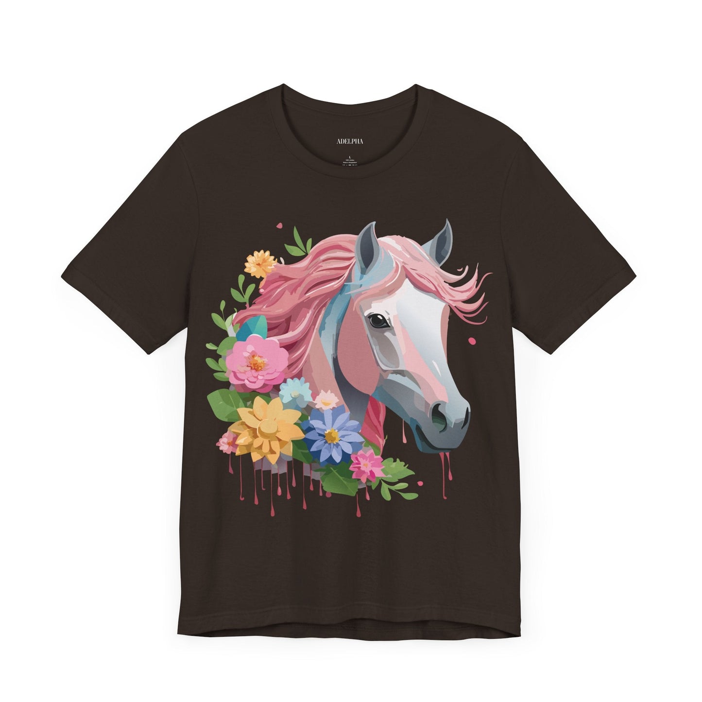 Horse Graphic Unisex 100 Cotton Vintage Animal Art T-Shirt 1