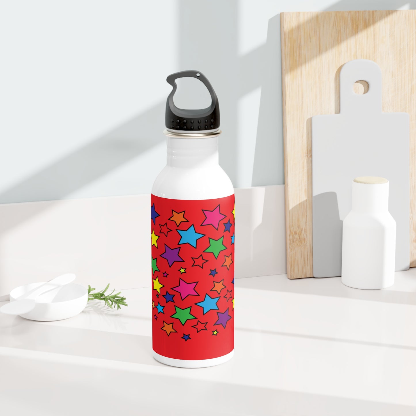 Bouteille d'eau Tumbler avec des motifs artistiques 