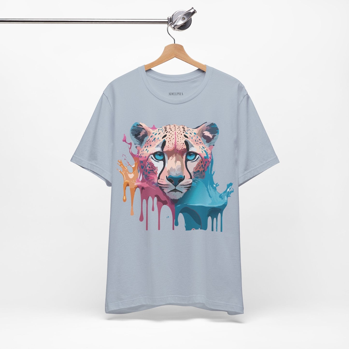 Cheetah Graphic Tee Unisex Jersey Short Sleeve Vintage Inspired Artwork Adelpha