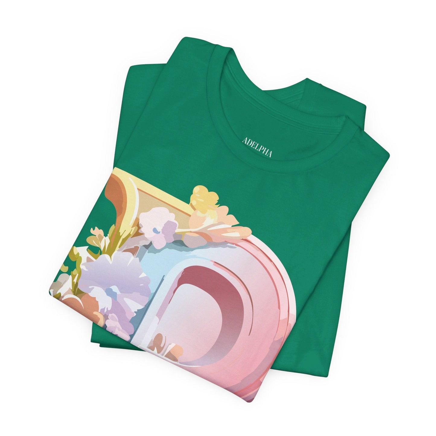 Letter P Shirt Graphic Tee Unisex Jersey Short Sleeve Adelpha Vintage Inspired Artwork