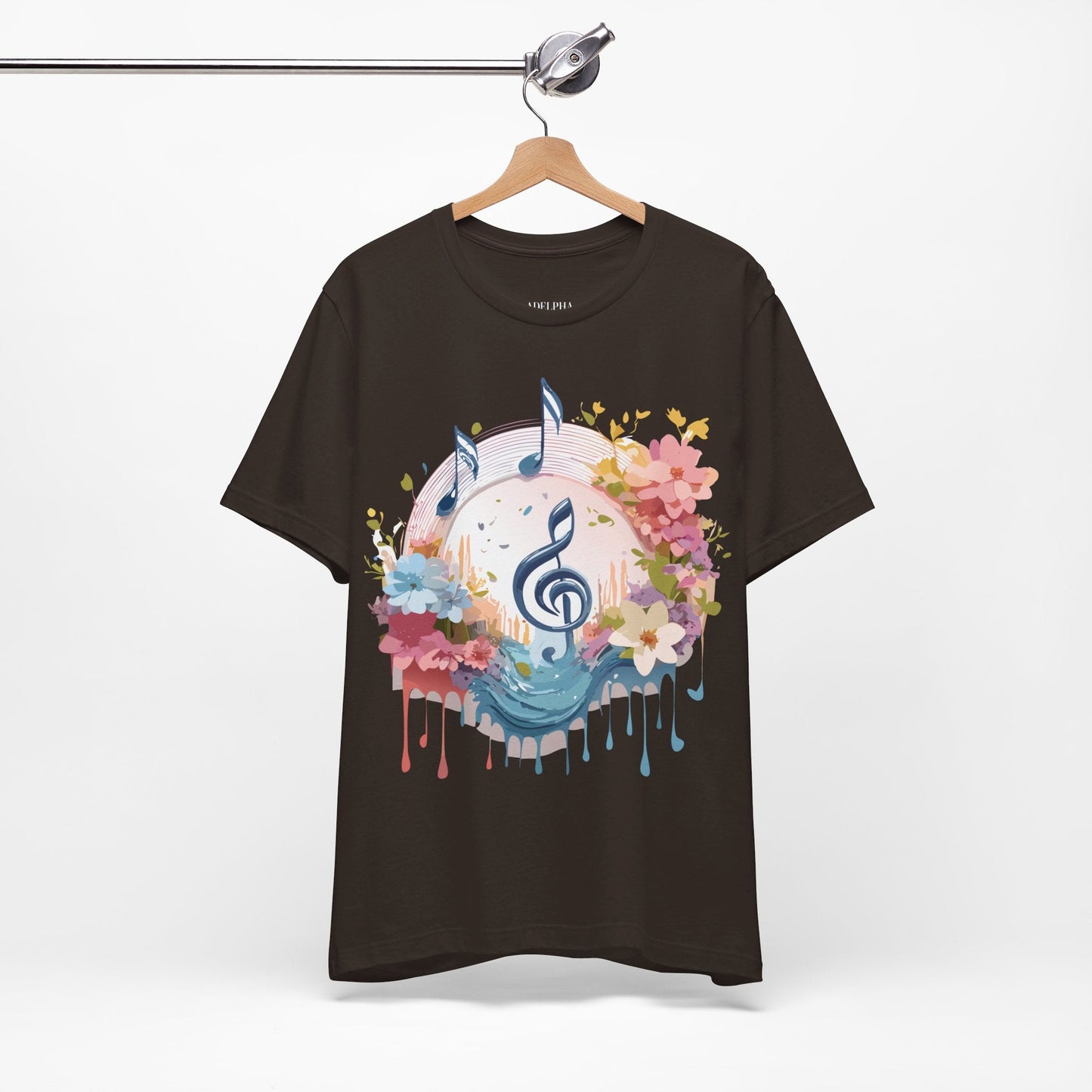 Adelpha Graphic Music T Shirt Unisex Jersey Short Sleeve Tee With Vintage Artwork