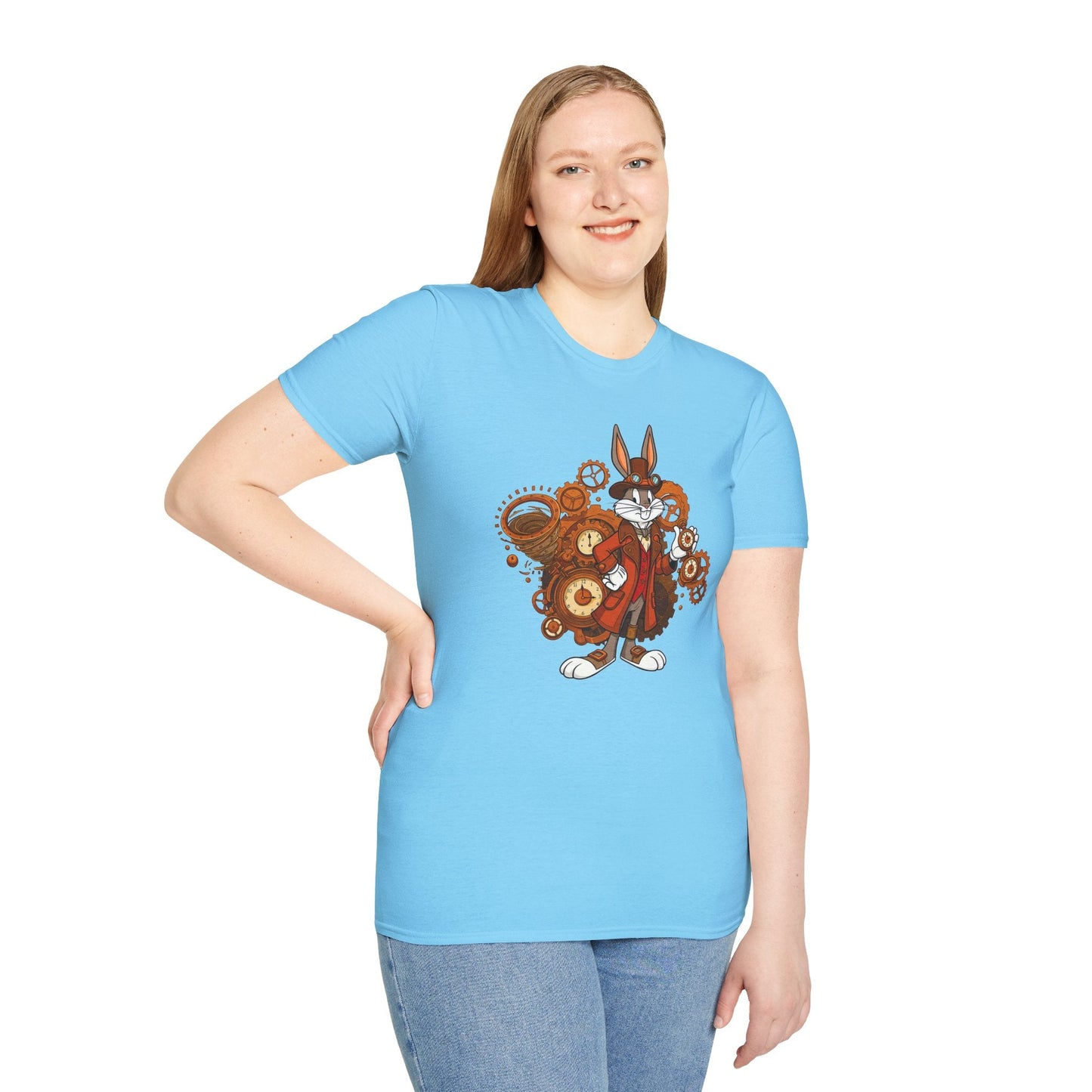 Bugs Bunny T Shirt Cartoon Tee Unisex Softstyle 100 Percent Cotton Gildan 64000 Tee