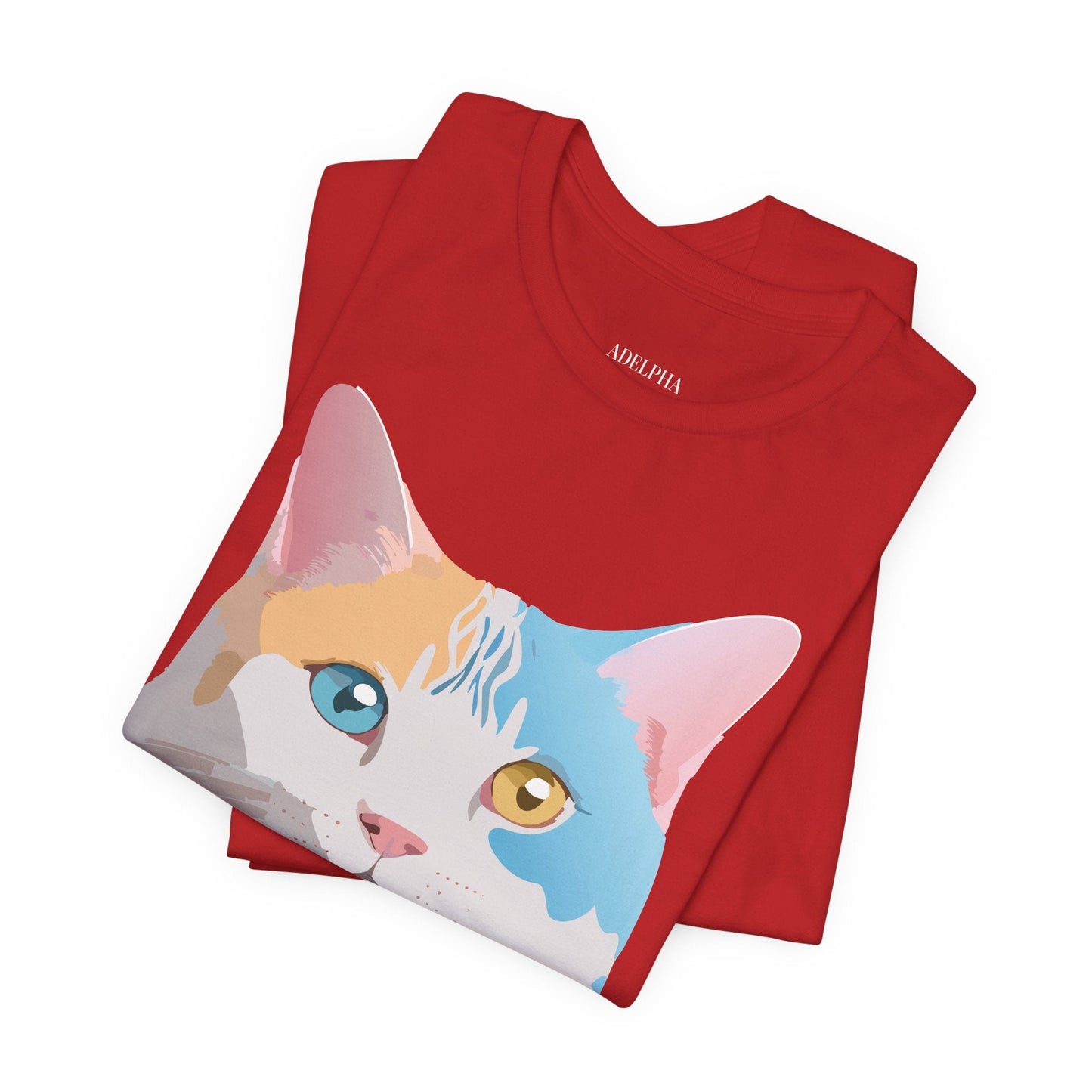 Unisex Cat Shirt Graphic Tee With Vintage Adelpha Art Design