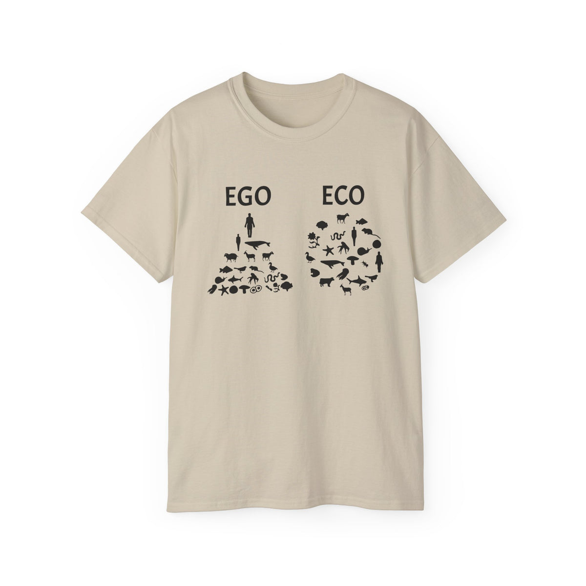 EGO vs ECO graphic tee | Environmental conservation shirt