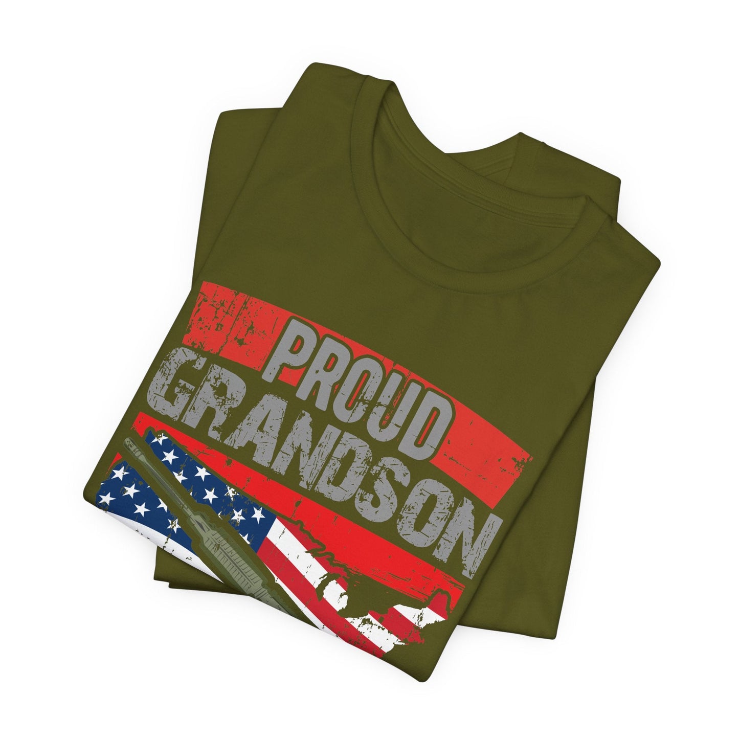 Army Veteran Patriotic Graphic Design Unisex Cotton T-Shirt v16