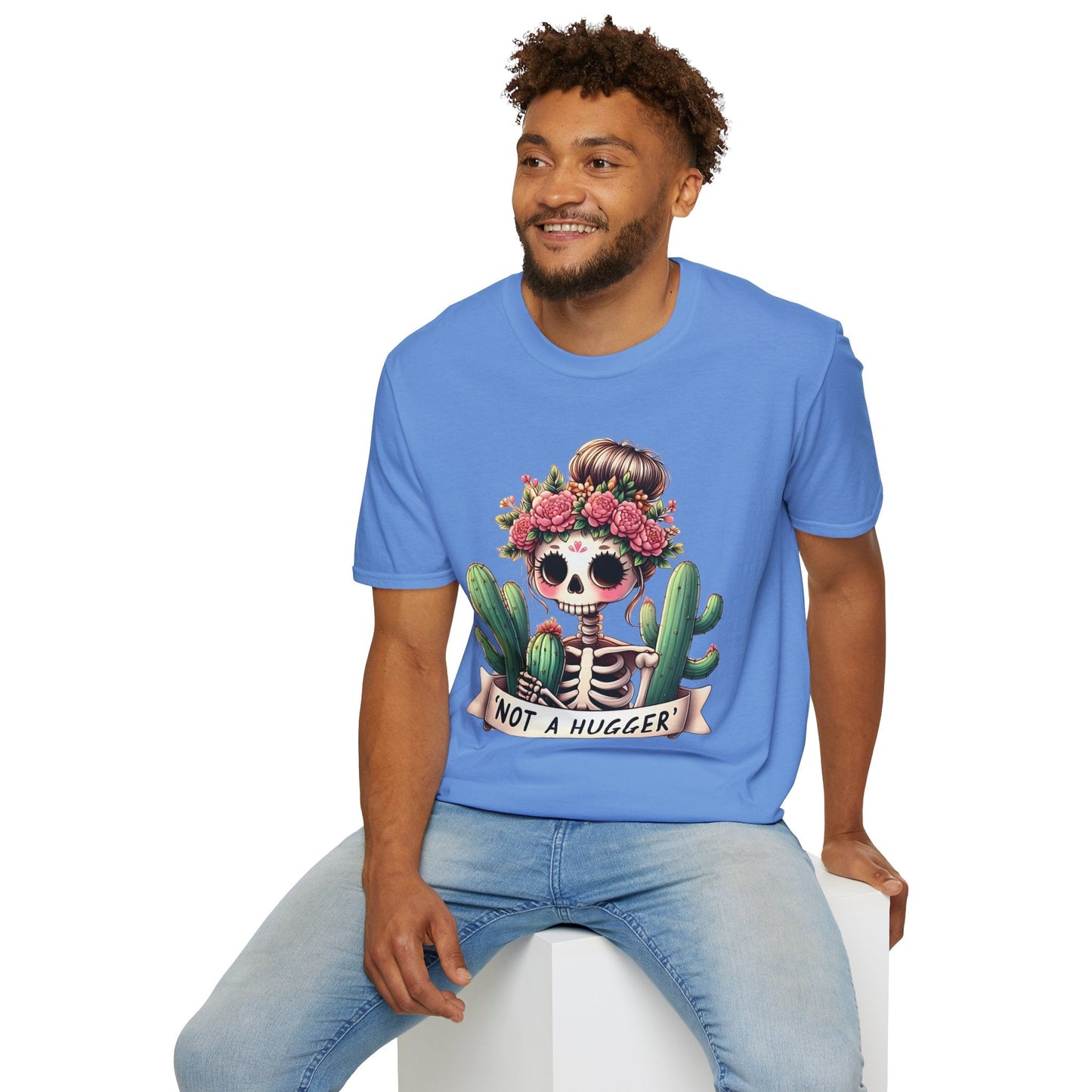 Skull Graphic Unisex Cotton T-shirt with Skeleton Artwork Design 15
