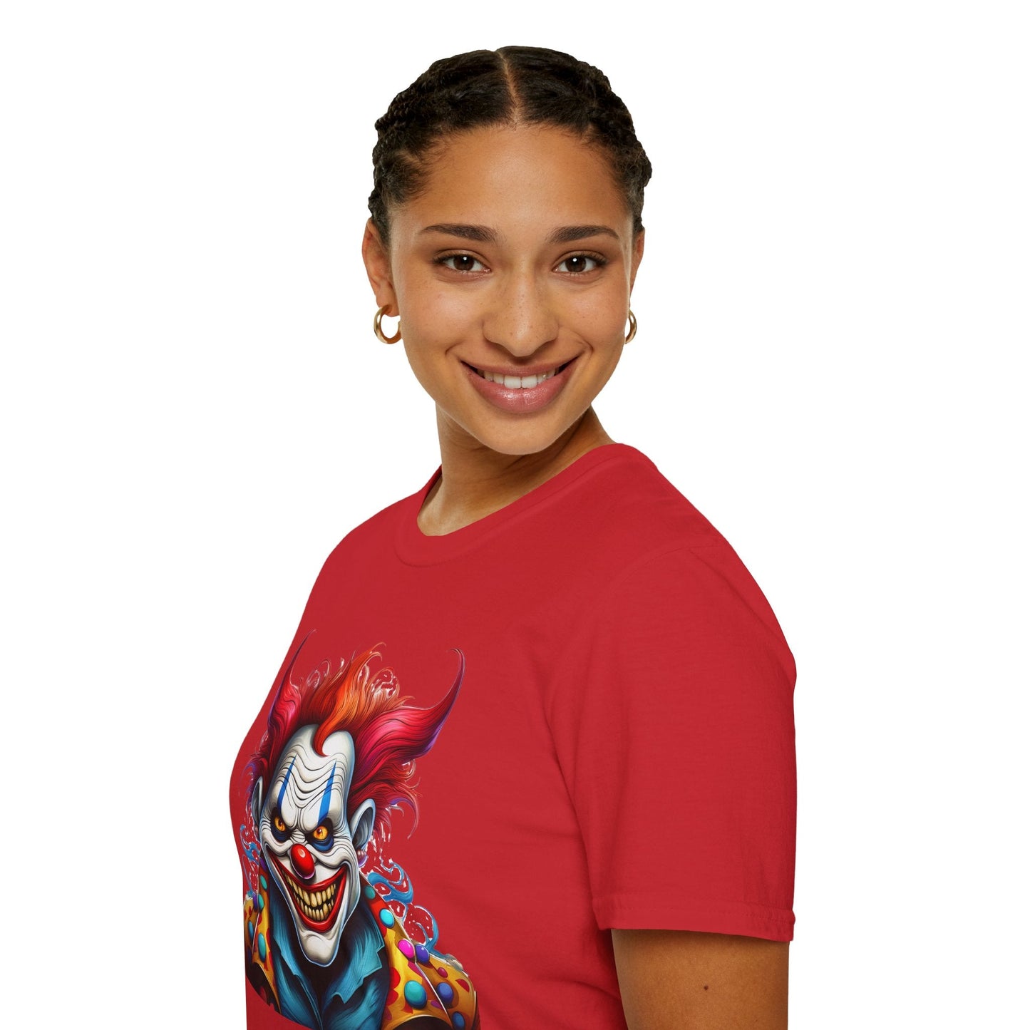 Clown Shirt Unisex Tee Circus Shirt Funny Man Shirt Scary Man Tee 100 Percent Cotton Gildan 64000