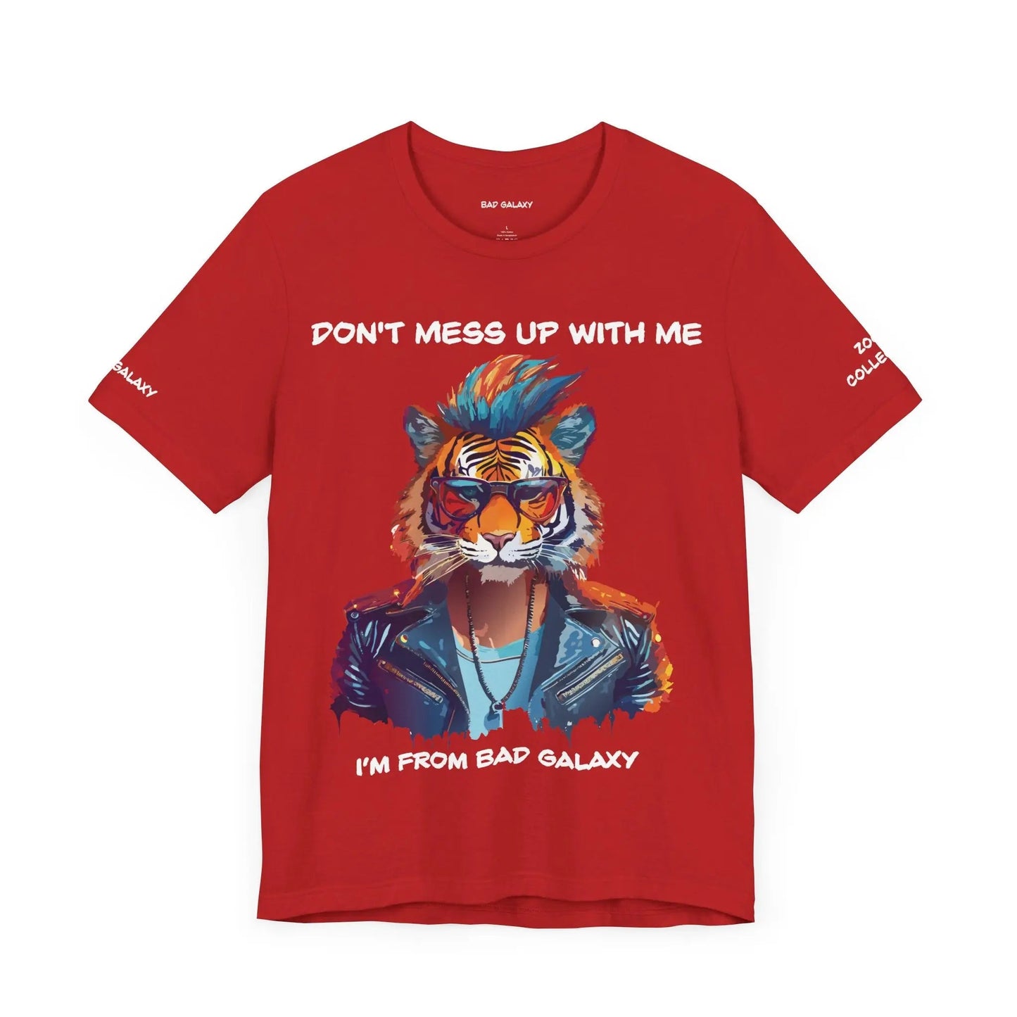 Animal T Shirt Bad Galaxy Made To Order Cotton Tee With Eco Friendly Inks Free Shipping USA