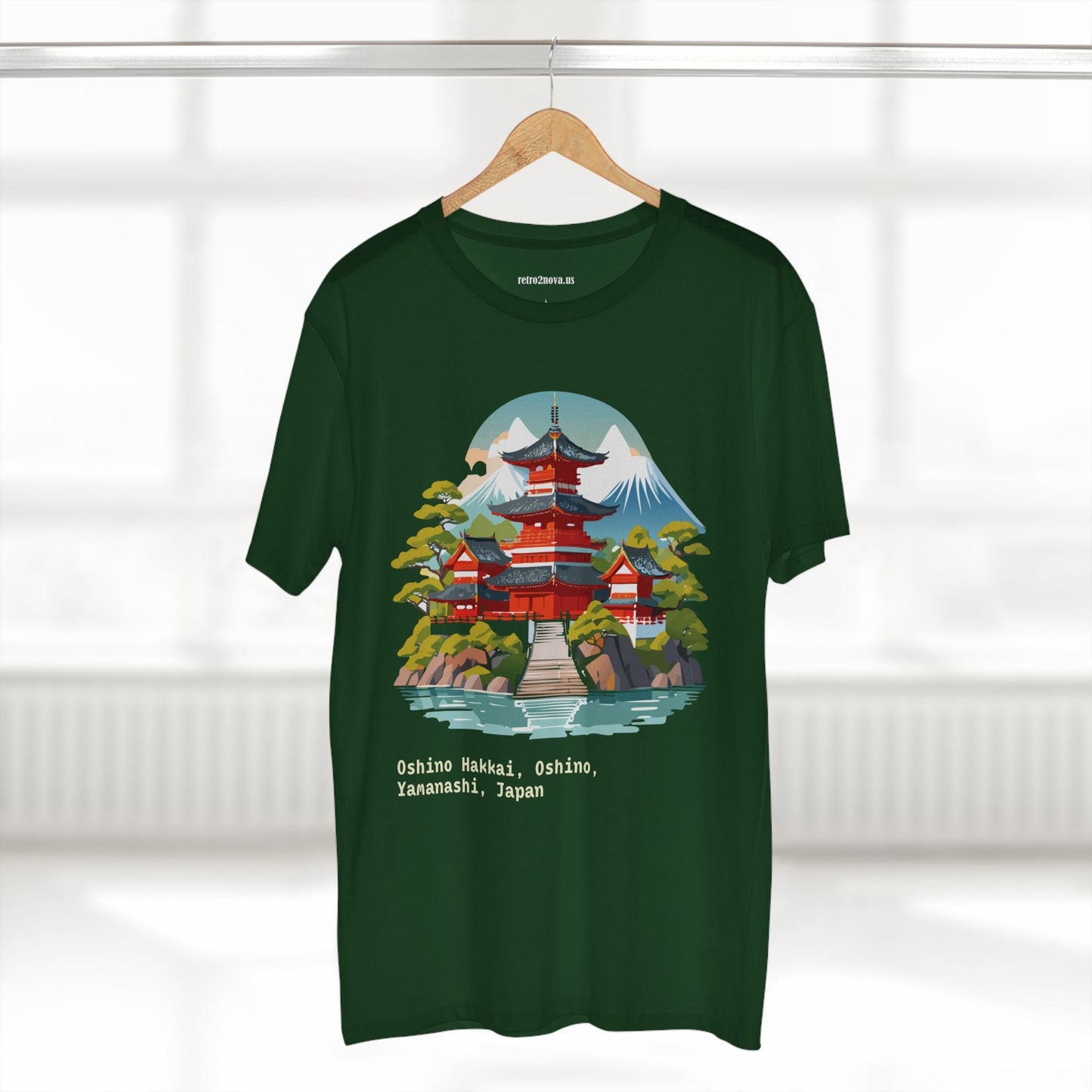 Retro2Nova Unisex Japan Shirt Travel Shirt TT30 Premium Cotton Tee With Original Art Design