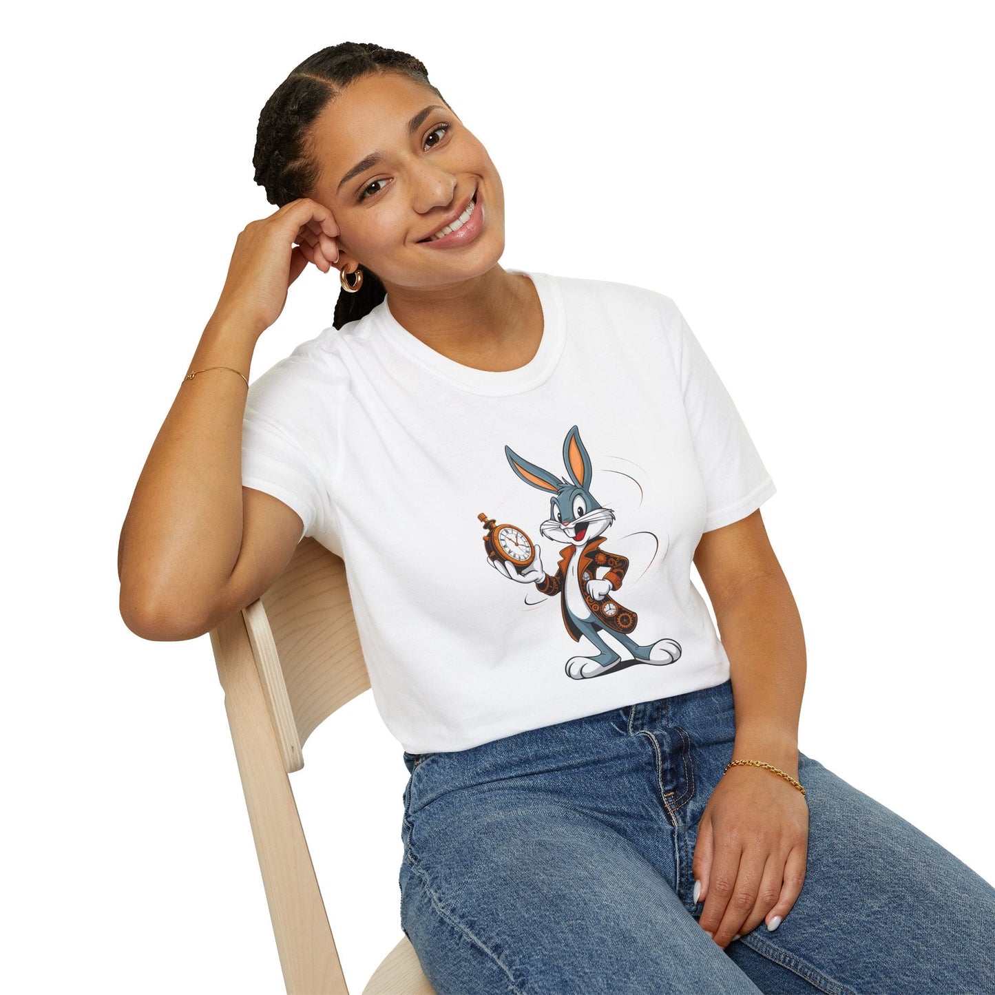 Bugs Bunny T Shirt Unisex Gildan Softstyle Graphic Cartoon Tee For Fans Of Looney Tunes