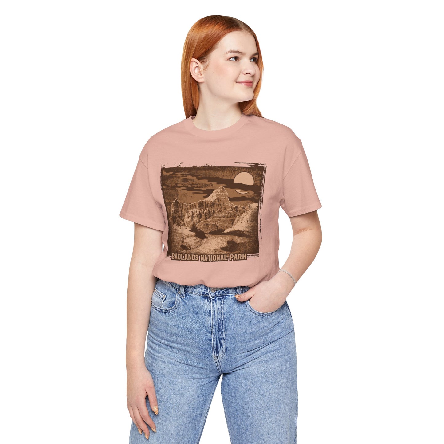 Badlands Retro Poster Graphic Design Tee, Badlands Shirt, Vintage Tees, Art Design T-Shirt, Graphic Tee, Retro Art Shirts