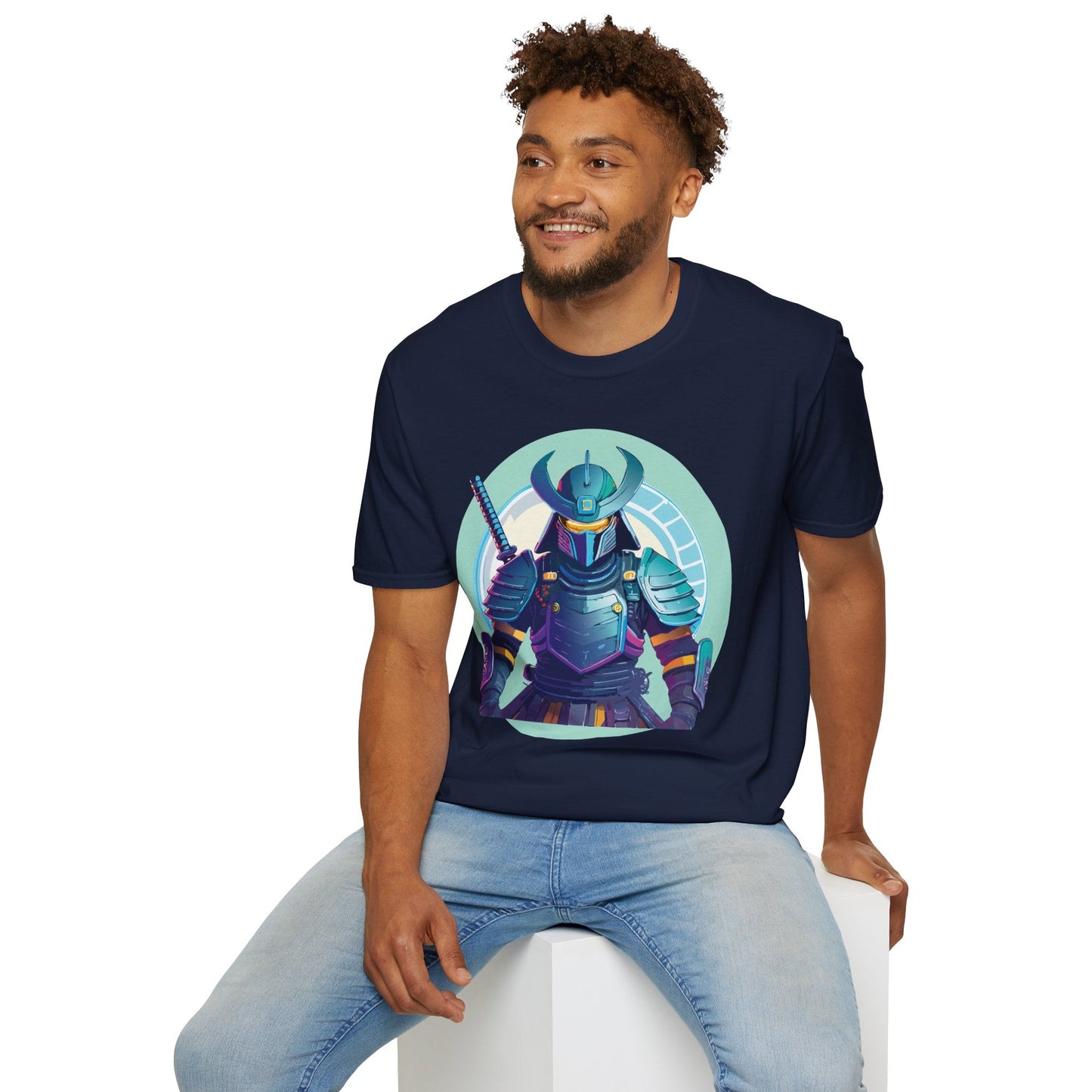 Samurai T Shirt Unisex Softstyle Tee Gildan 64000 Lightweight Ring Spun Cotton Everyday Comfort