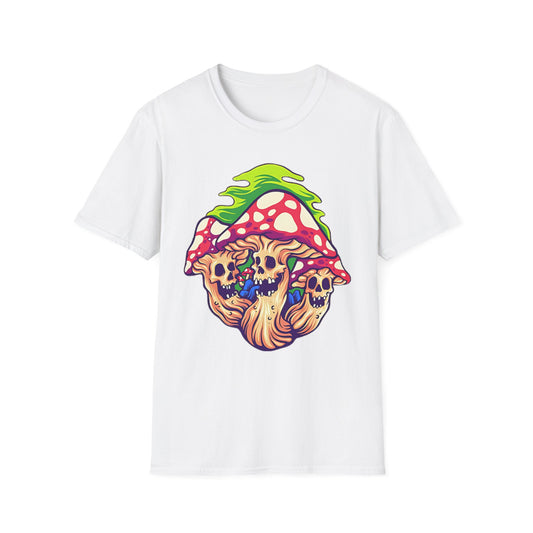 Funny Mashroom Cartoon  Graphic Tee Gildan Unisex 100 Cotton Tee Shirt c08